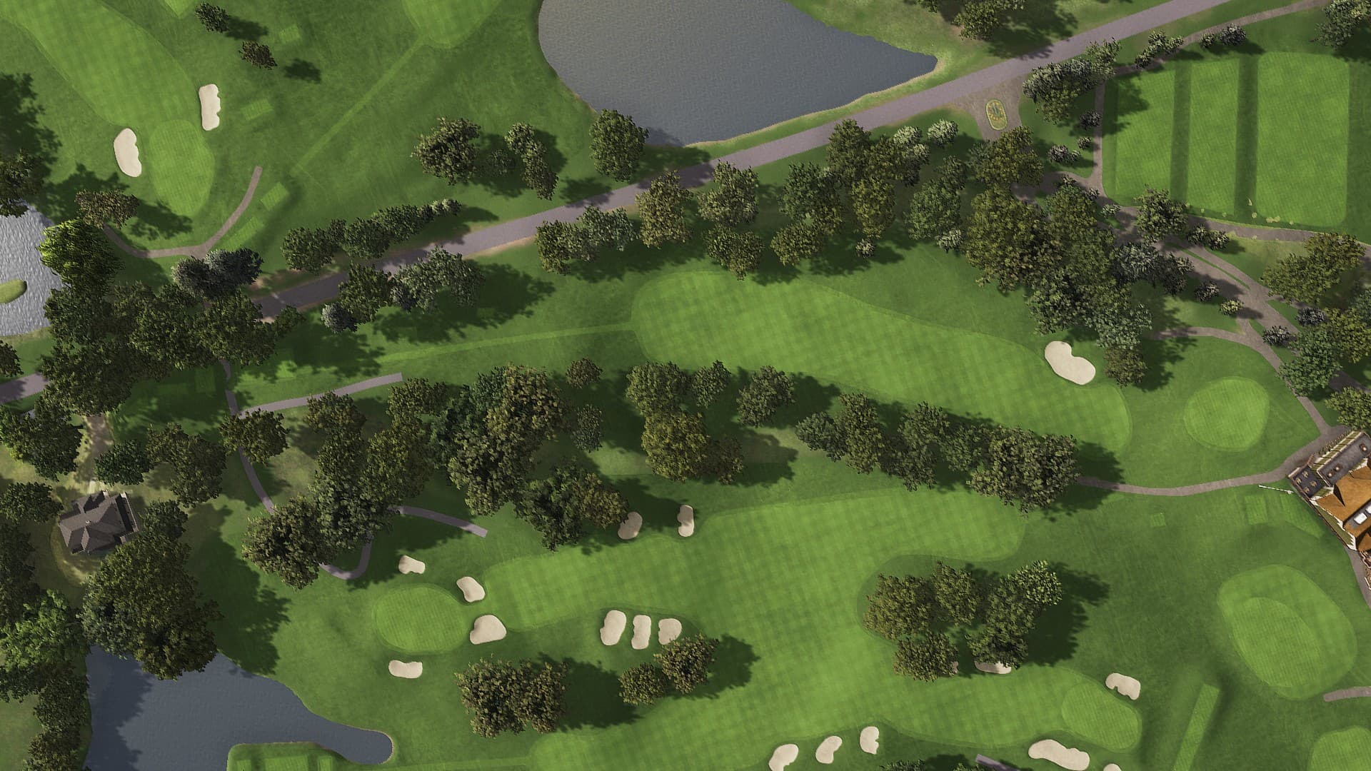 Hole 18 at Interlachen Country Club (Pre-Restoration)