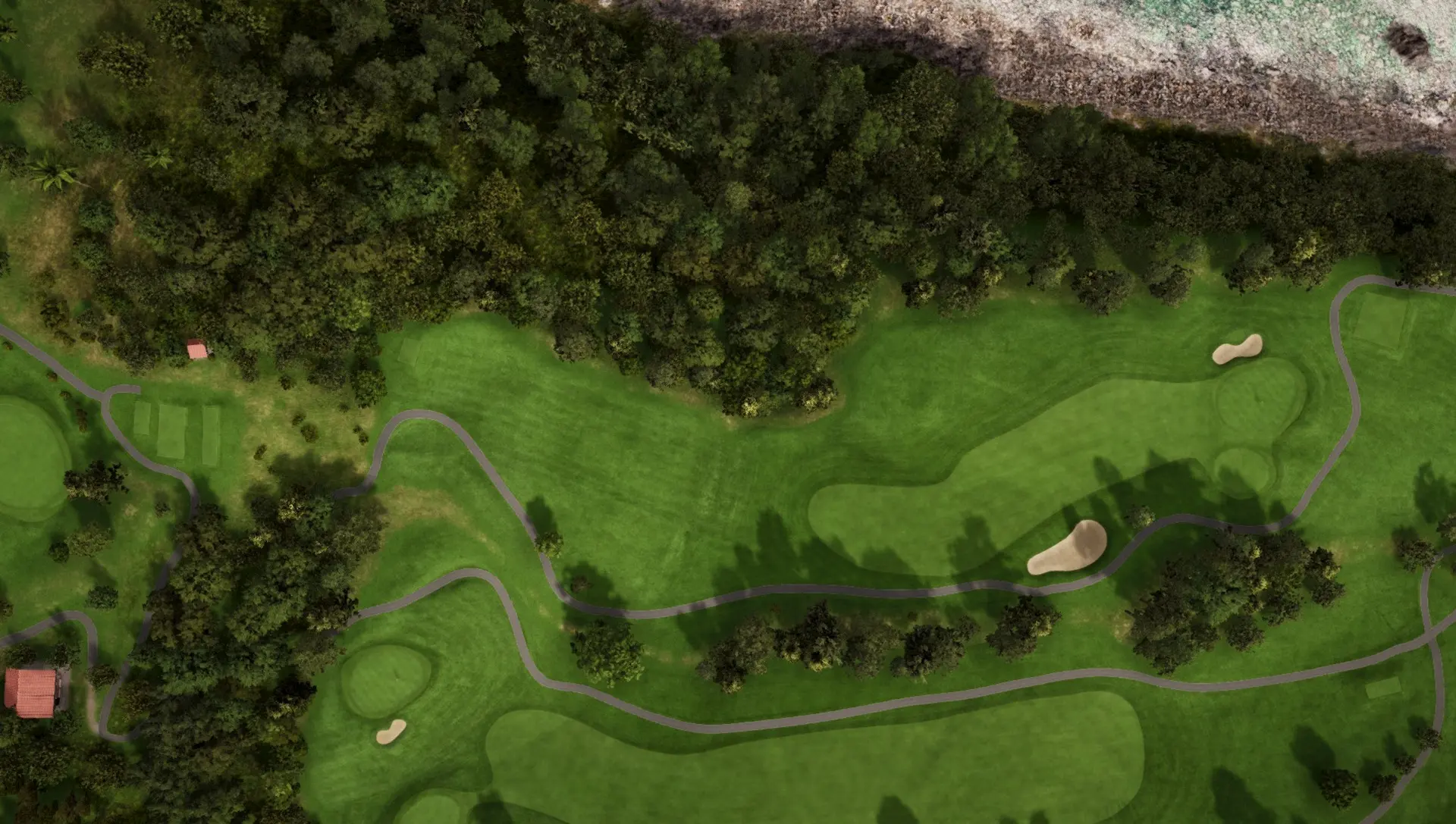 Hole 1 at Kawana Hotel Oshima Course