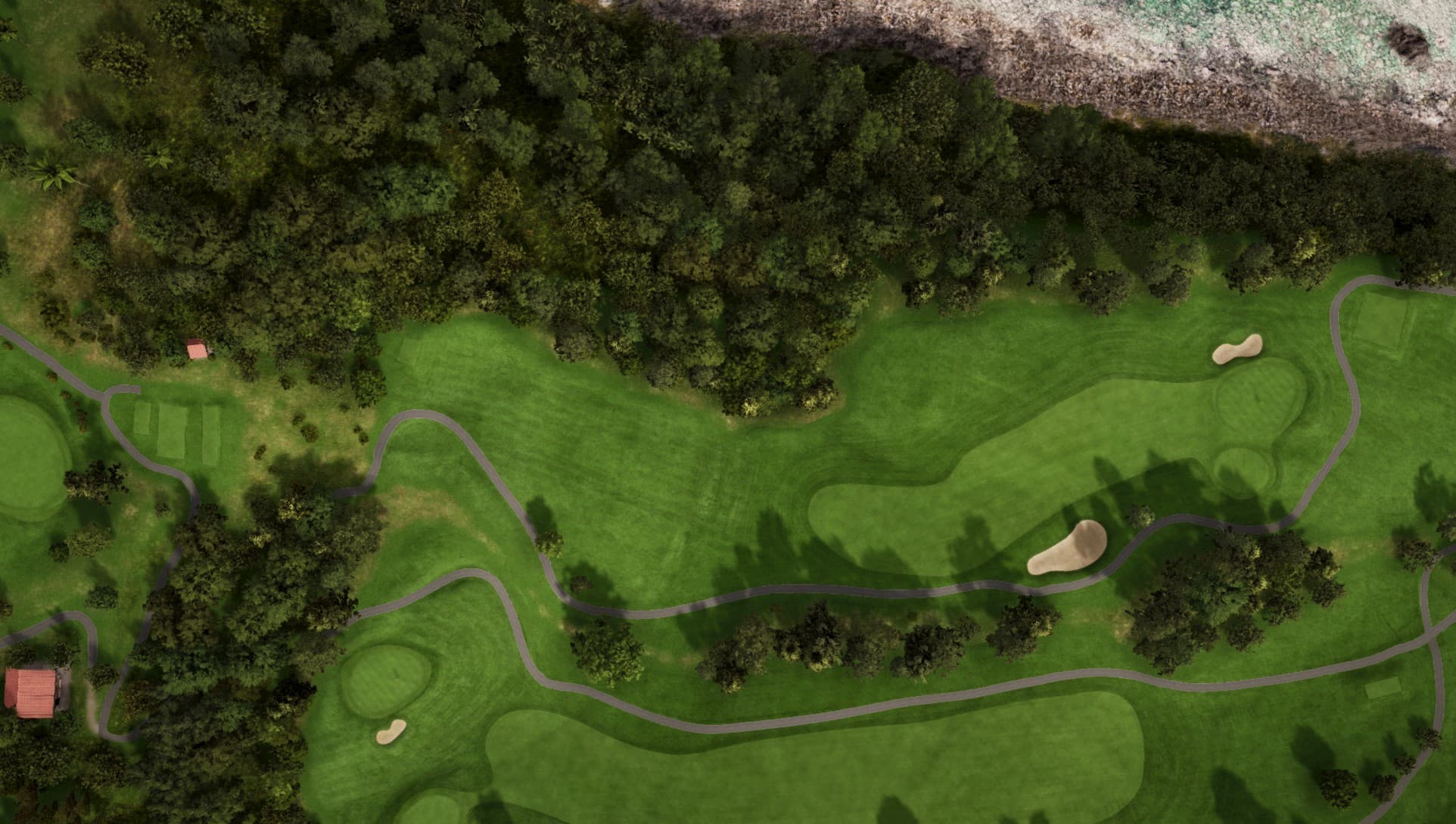 Hole 1 at Kawana Hotel Oshima Course