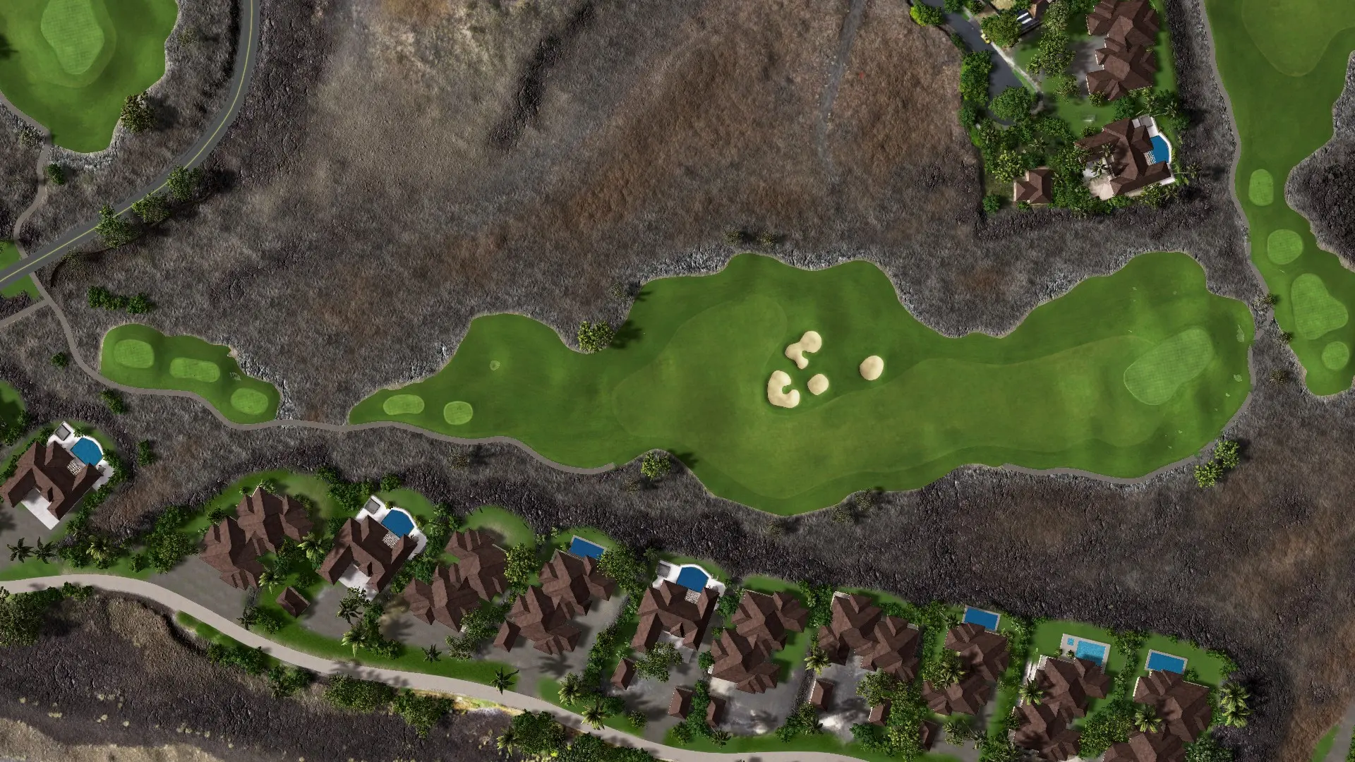 Hole 14 at Ke'olu Golf Course