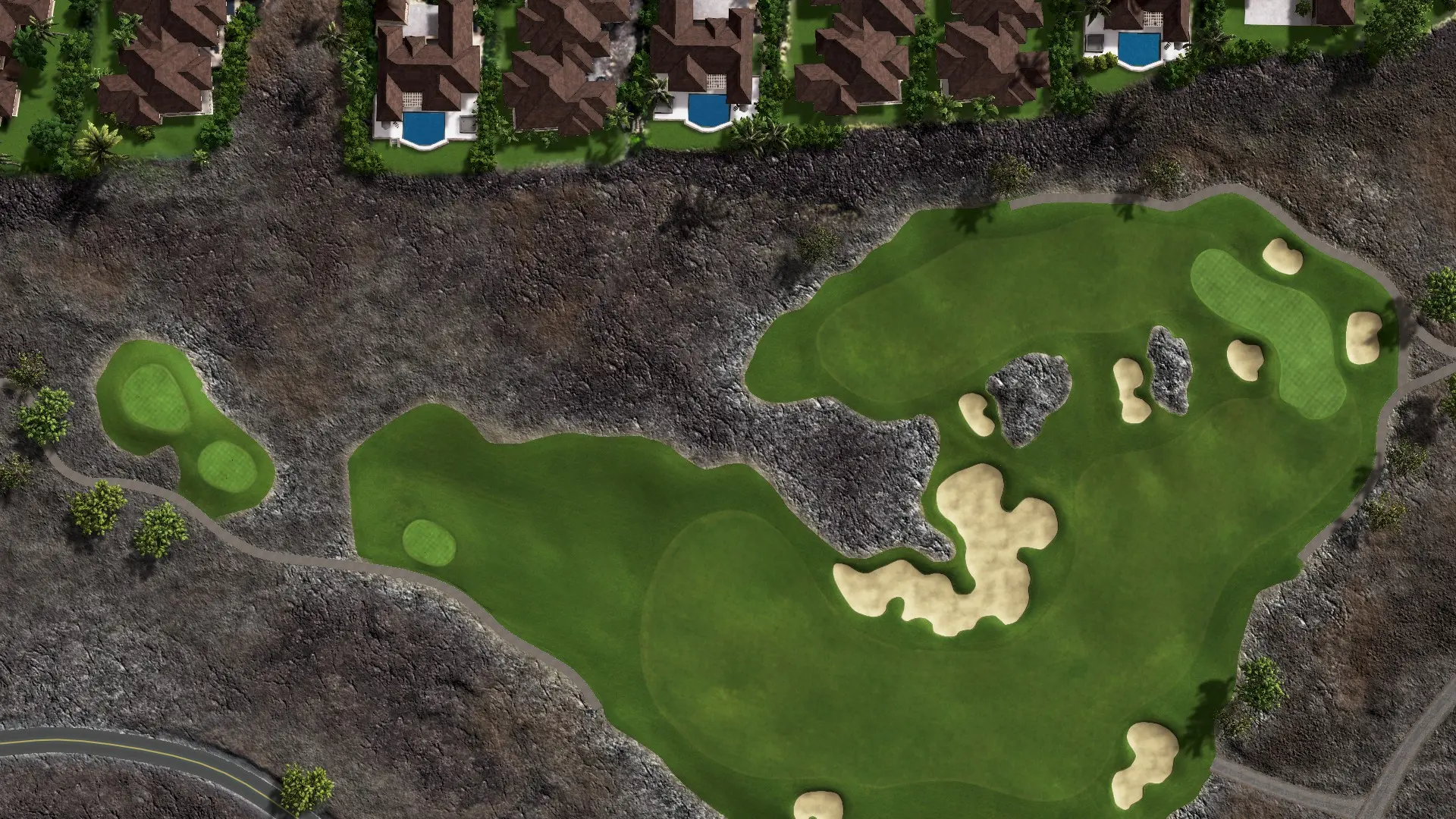 Hole 16 at Ke'olu Golf Course