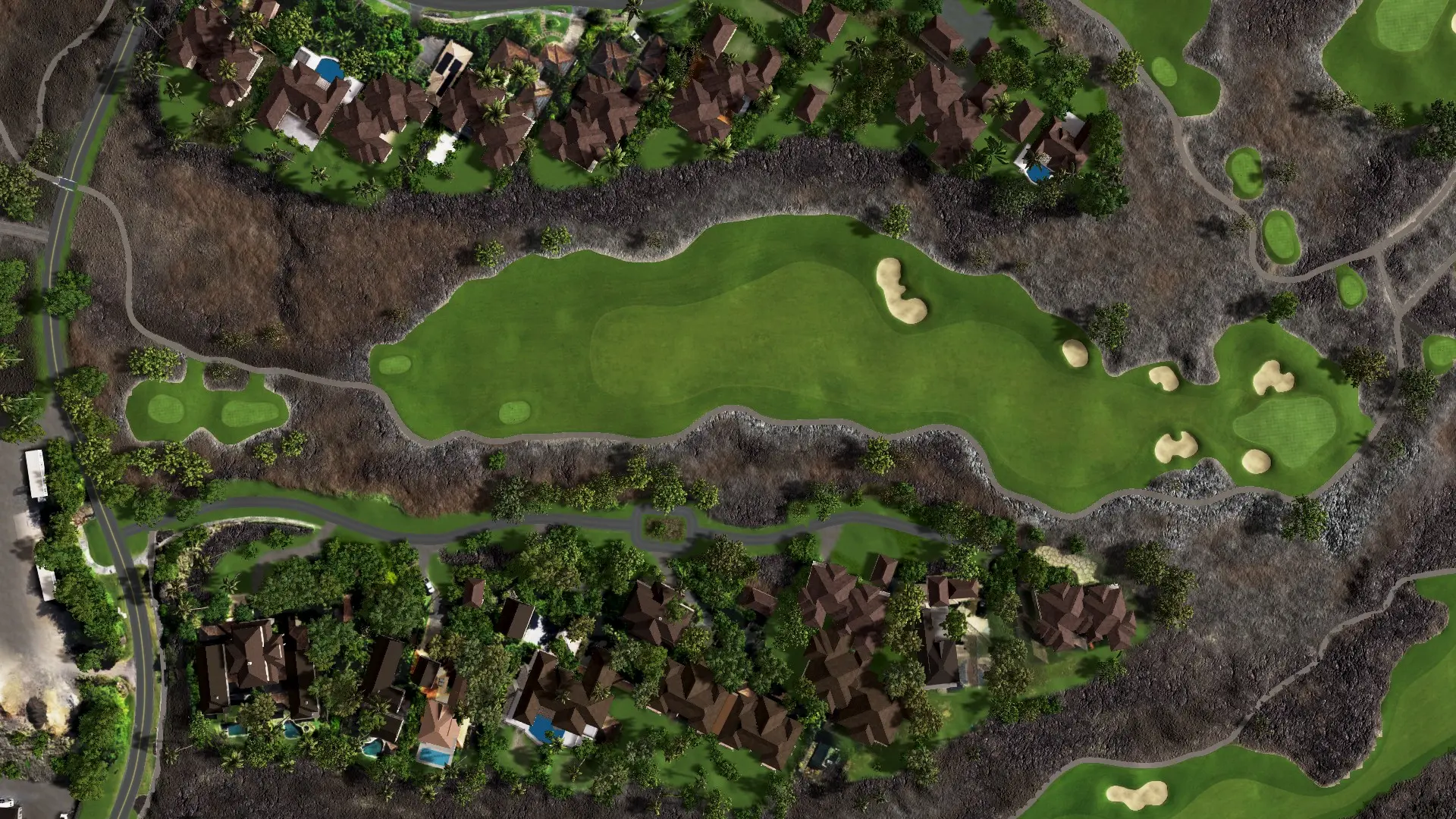 Hole 17 at Ke'olu Golf Course