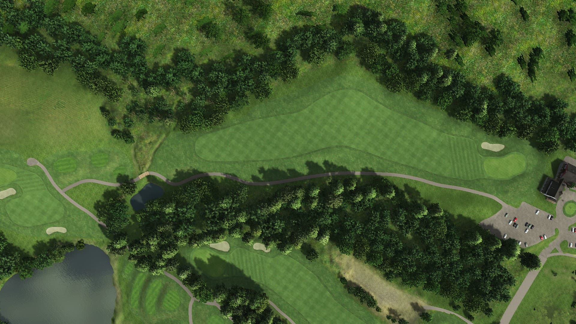 Hole 18 at Kettle Brook GC