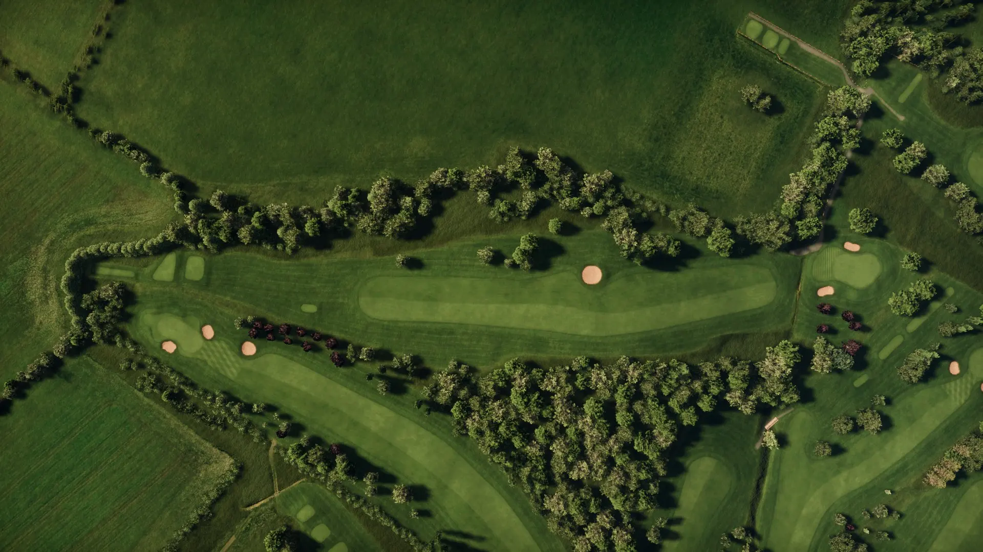 Hole 4 at Kirby Muxloe Golf Club