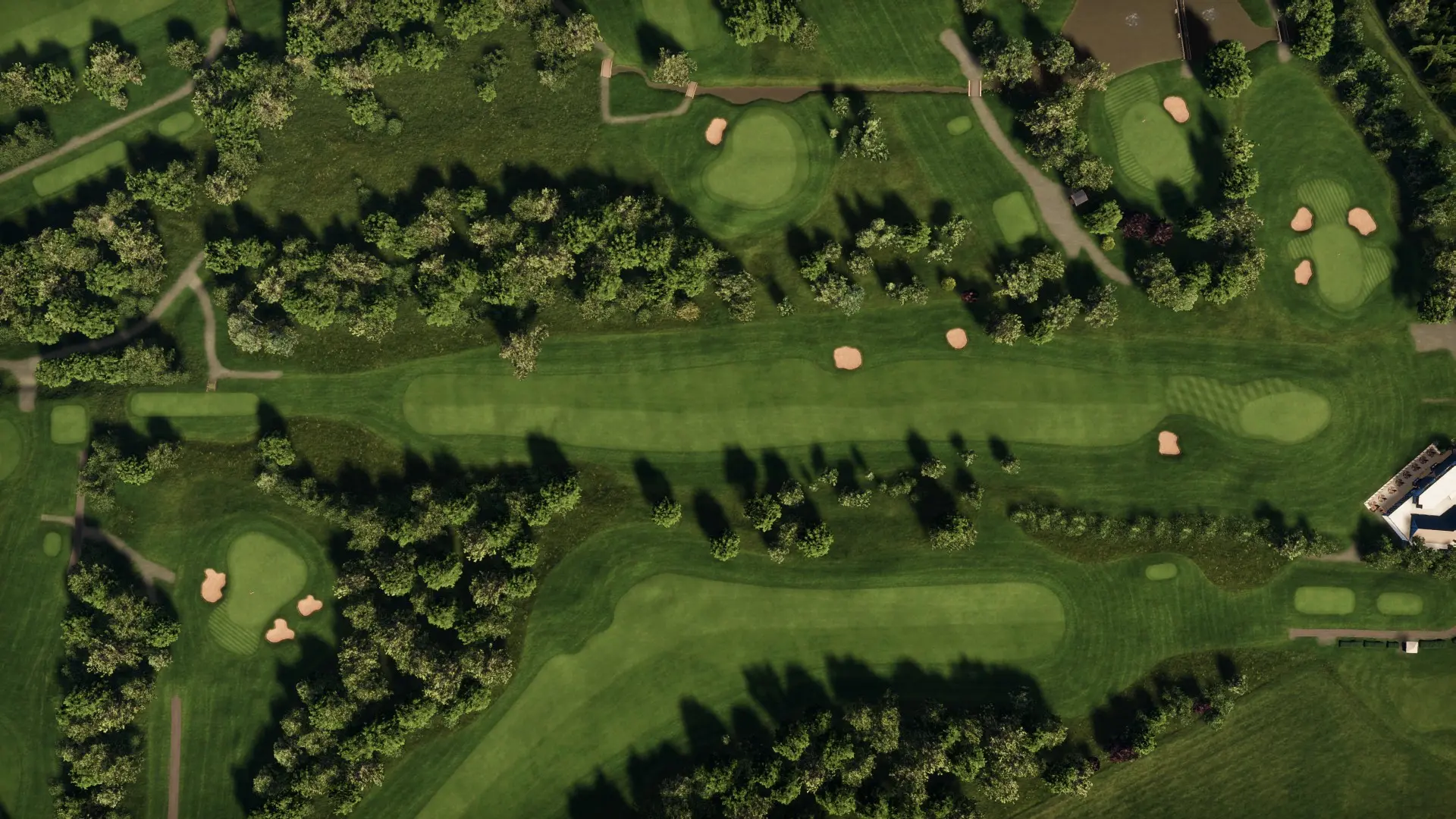 Hole 9 at Kirby Muxloe Golf Club