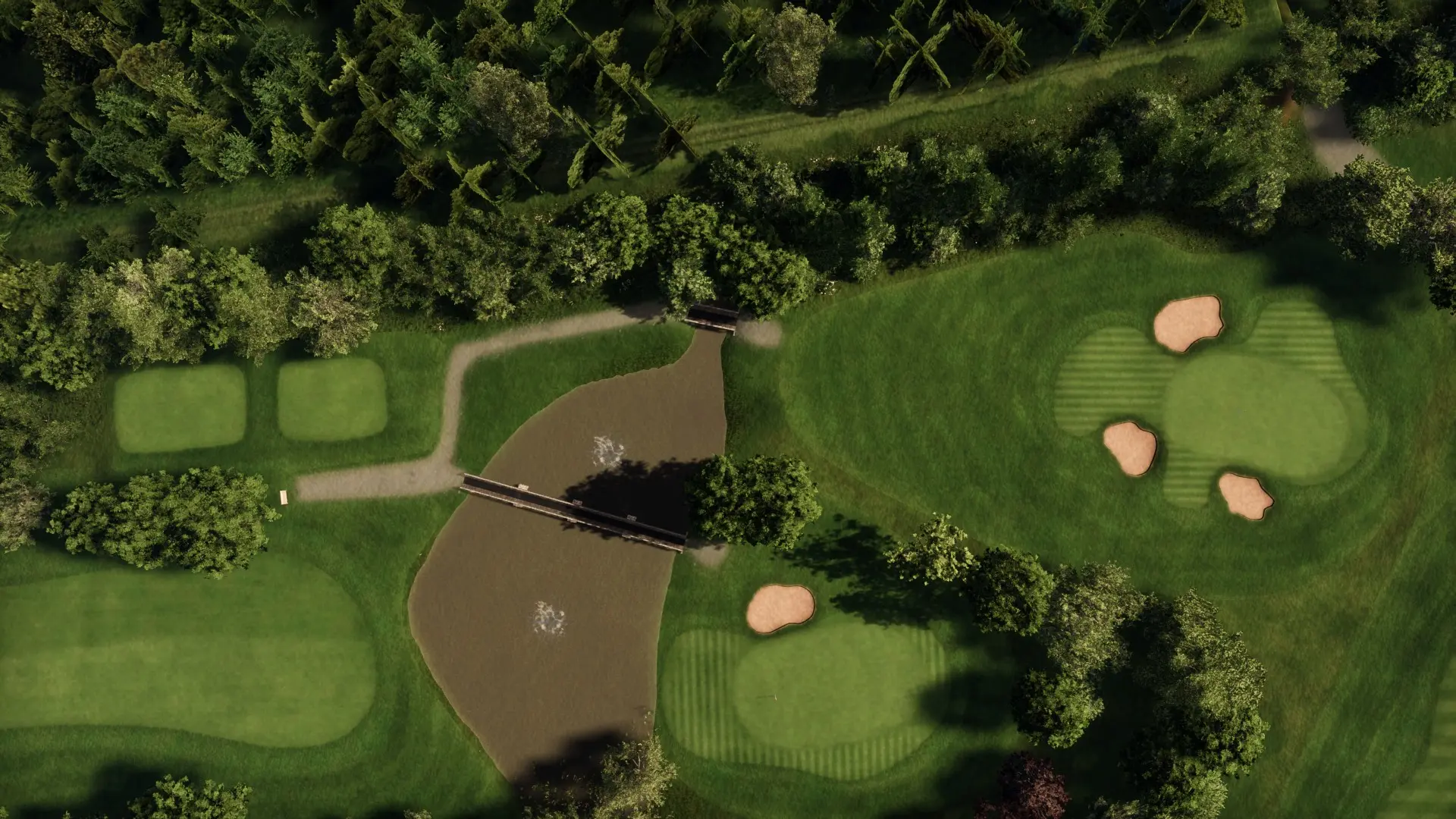 Hole 18 at Kirby Muxloe Golf Club