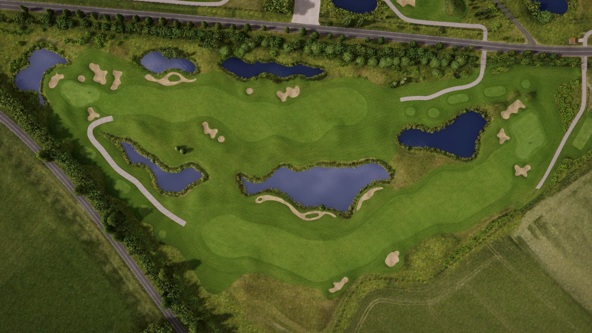 Hole 4 at Koksijde Golf ter Hille