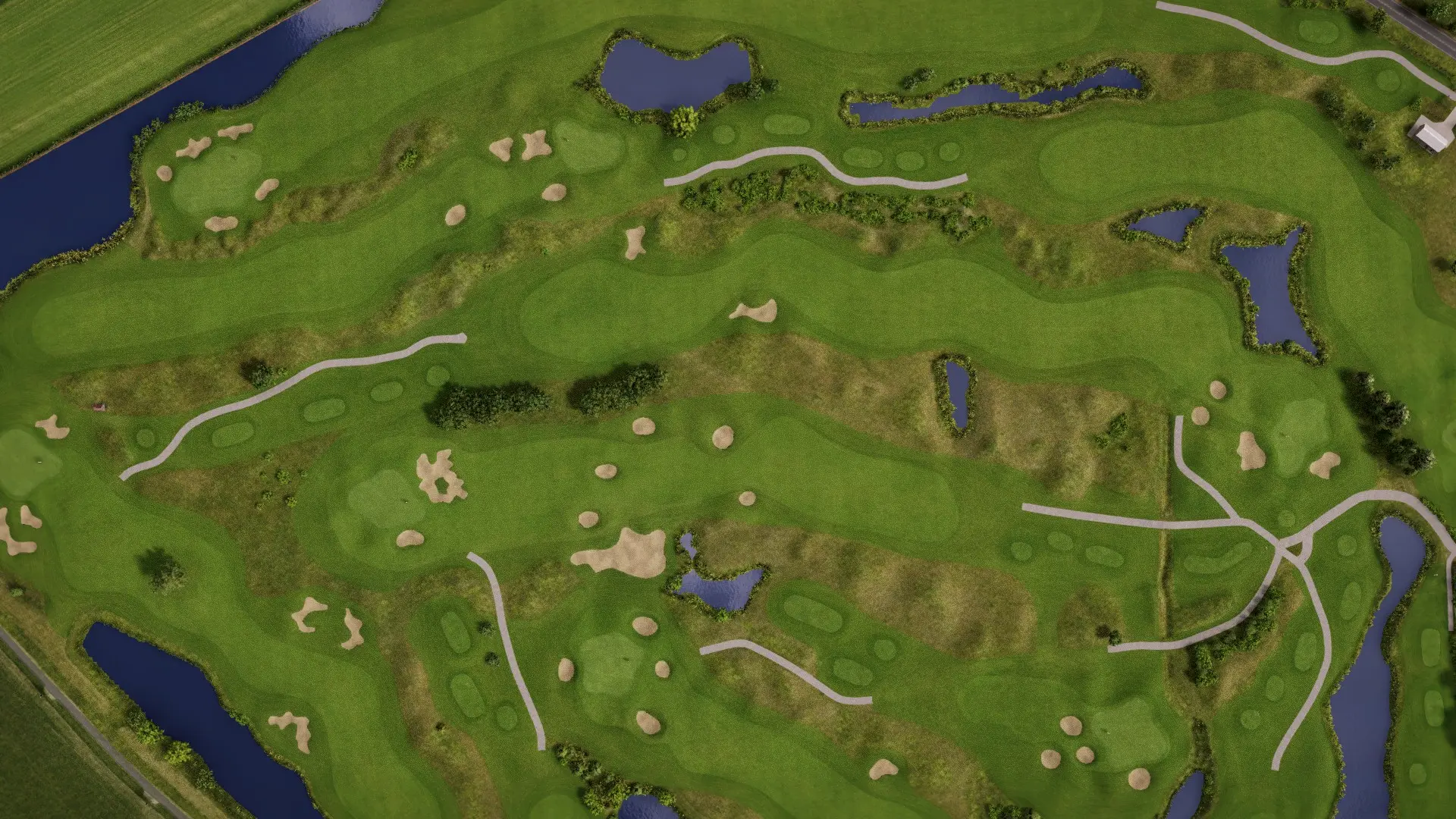 Hole 12 at Koksijde Golf ter Hille