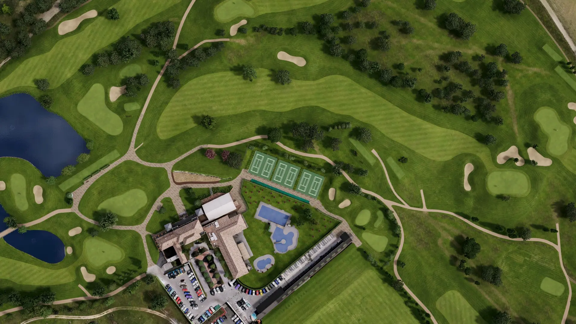 Hole 1 at Club de Golf la Dehesa