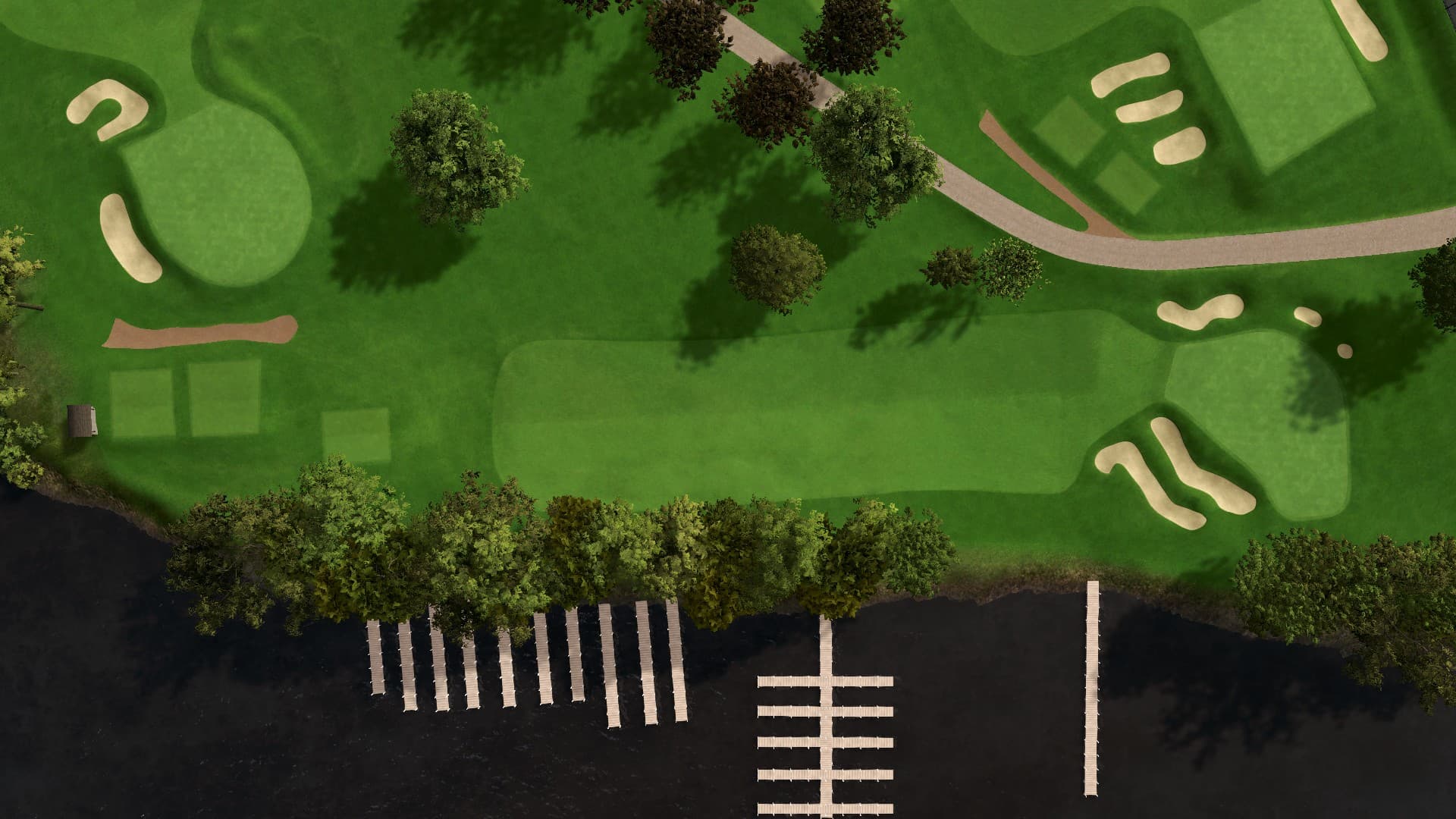 Hole 9 at Lake Geneva Country Club