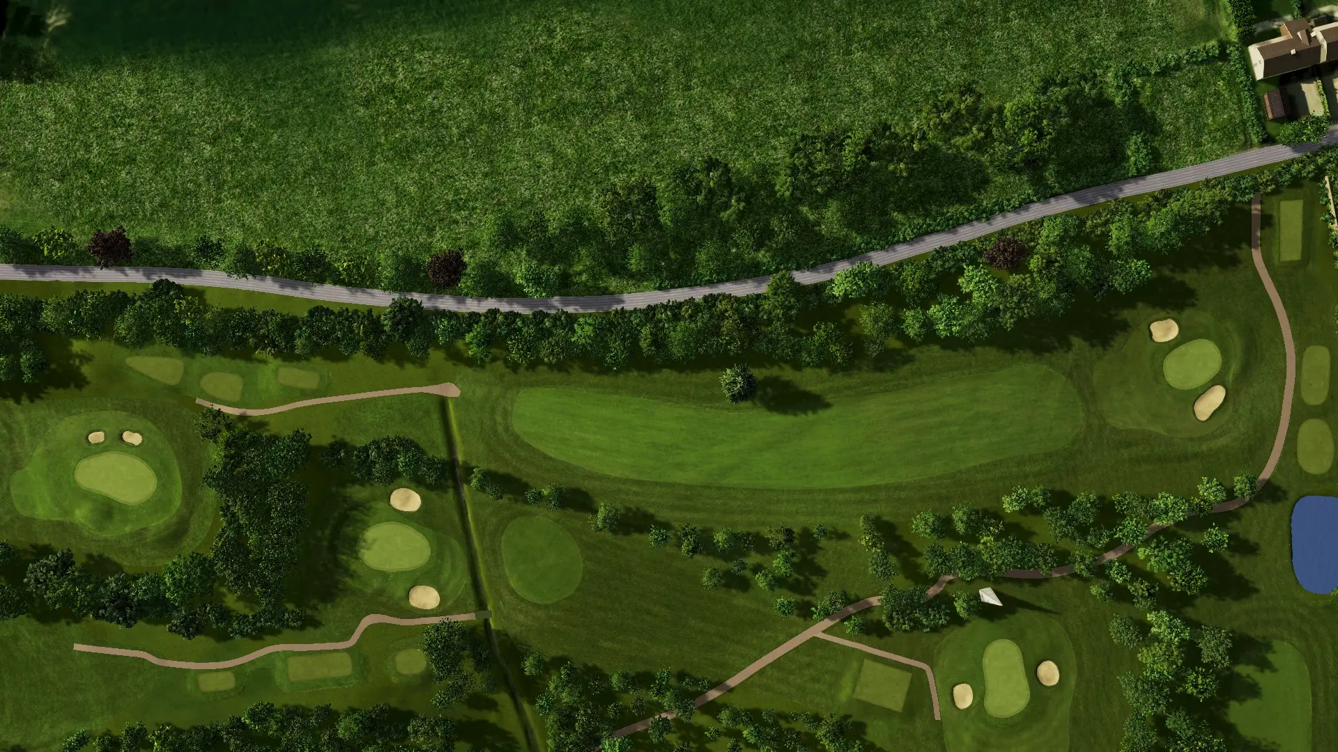 Hole 2 at Long Sutton G.C.