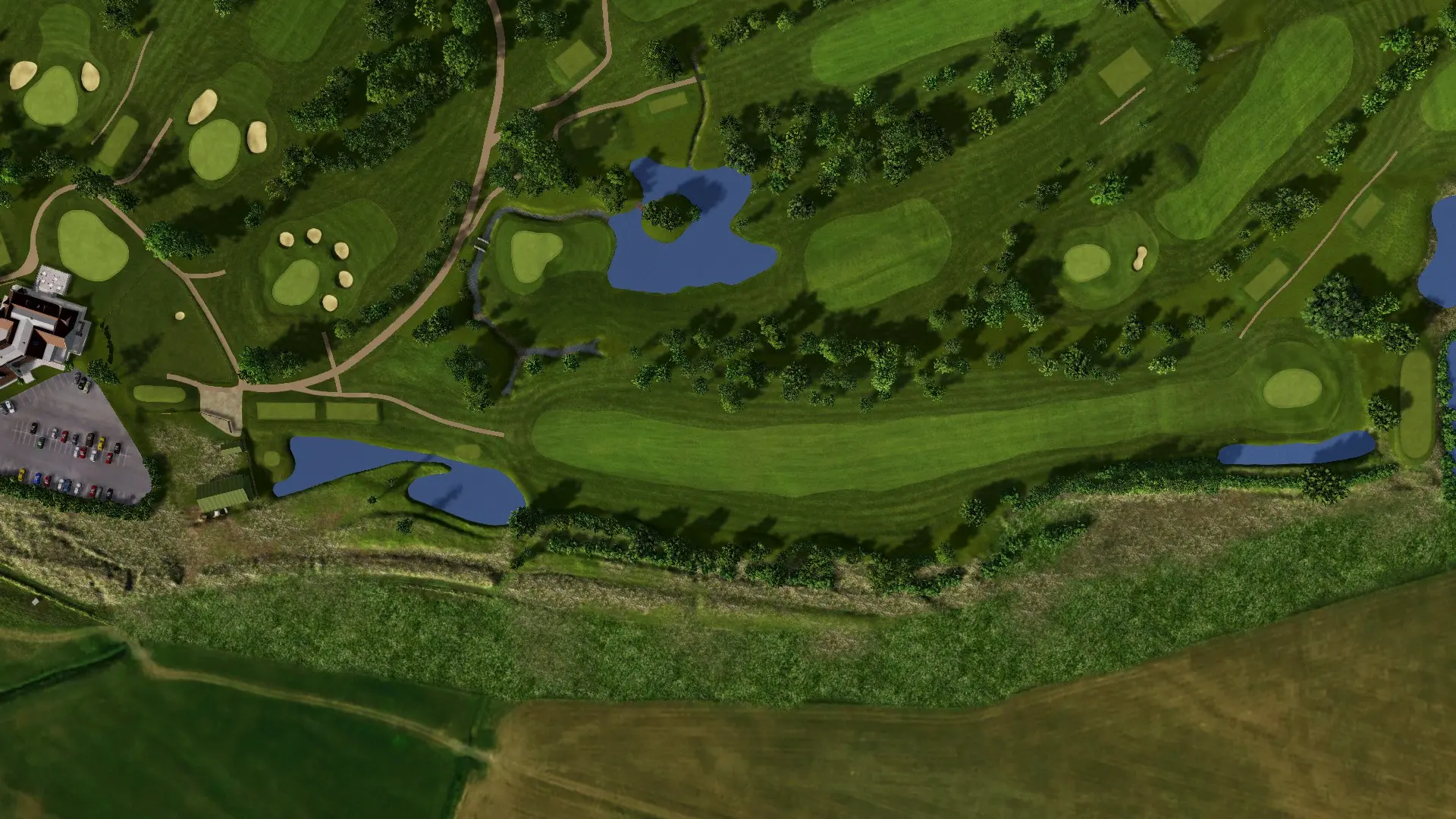 Hole 10 at Long Sutton G.C.