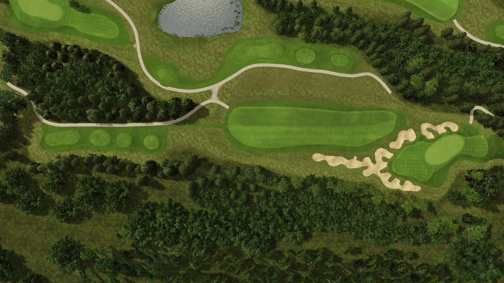 Hole 3 at Lübker Golf Resort Sand & Forest