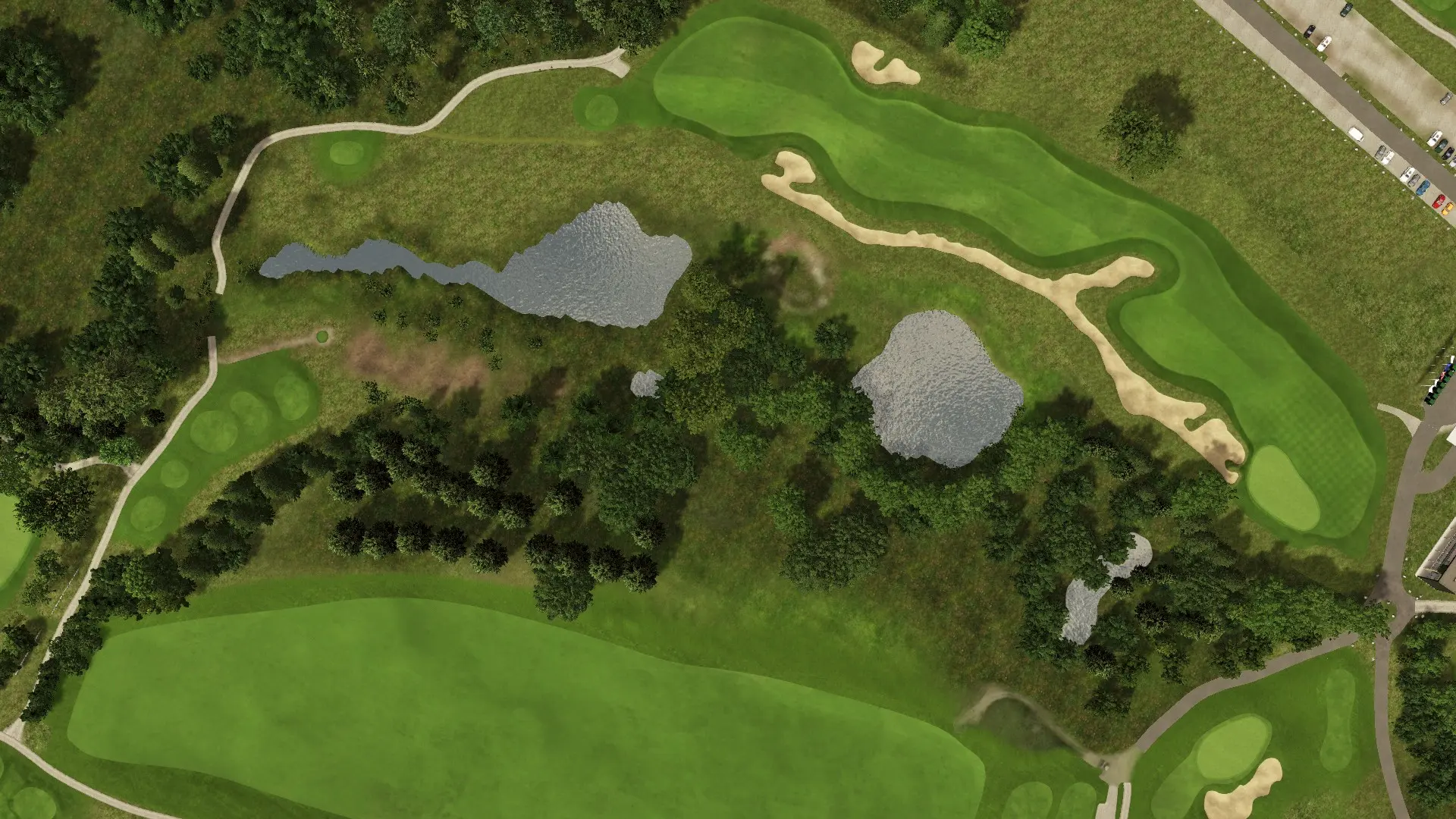 Hole 9 at Lübker Golf Resort Sand & Forest