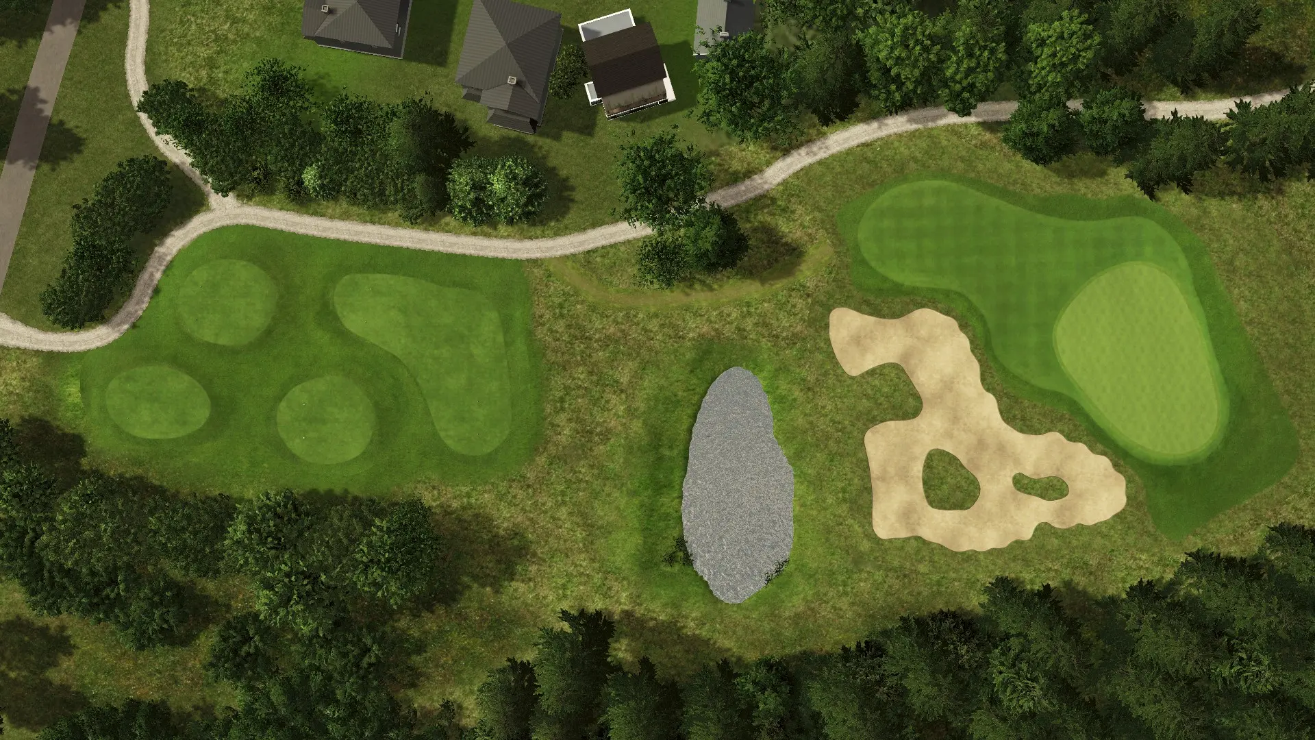 Hole 14 at Lübker Golf Resort Sand & Forest