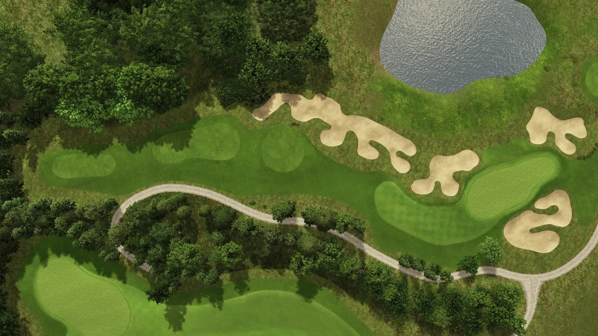 Hole 16 at Lübker Golf Resort Sand & Forest