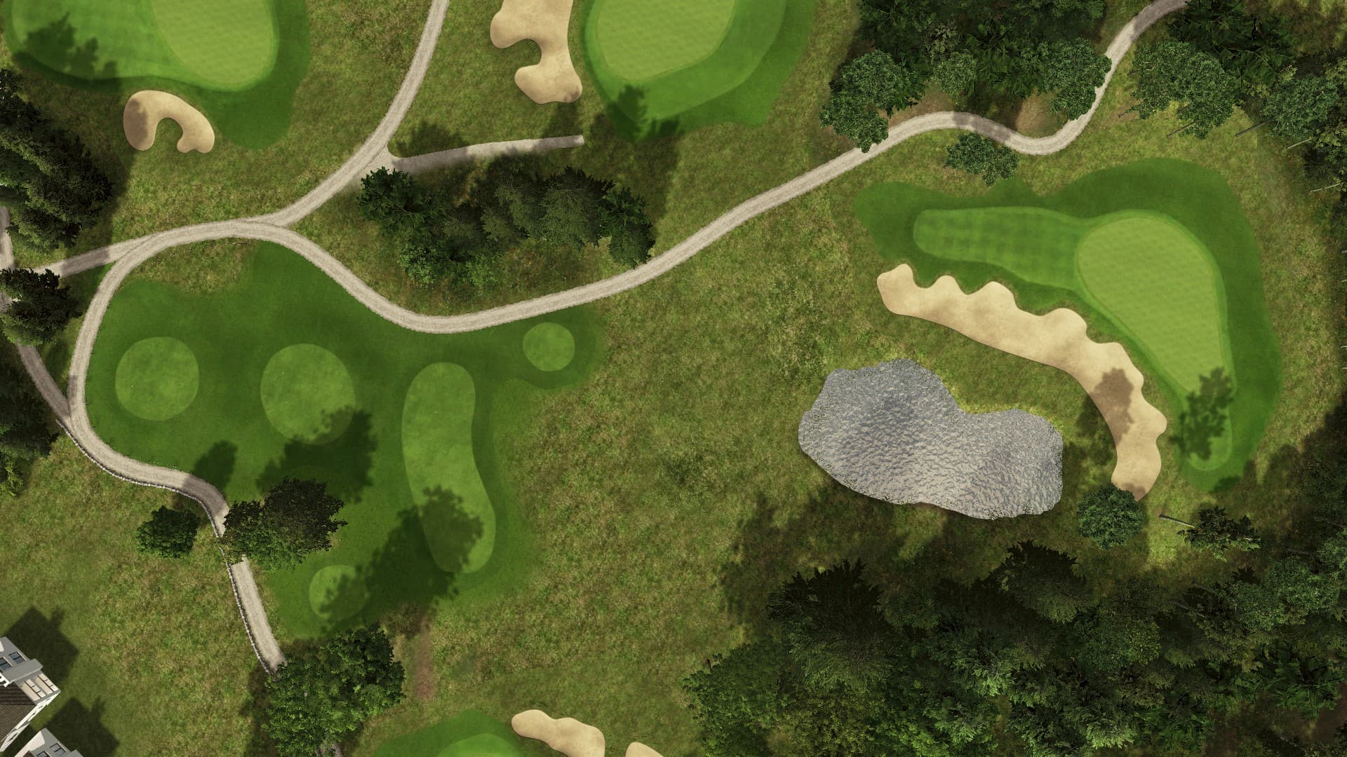Hole 2 at Lübker Golf Resort Sand & Sky