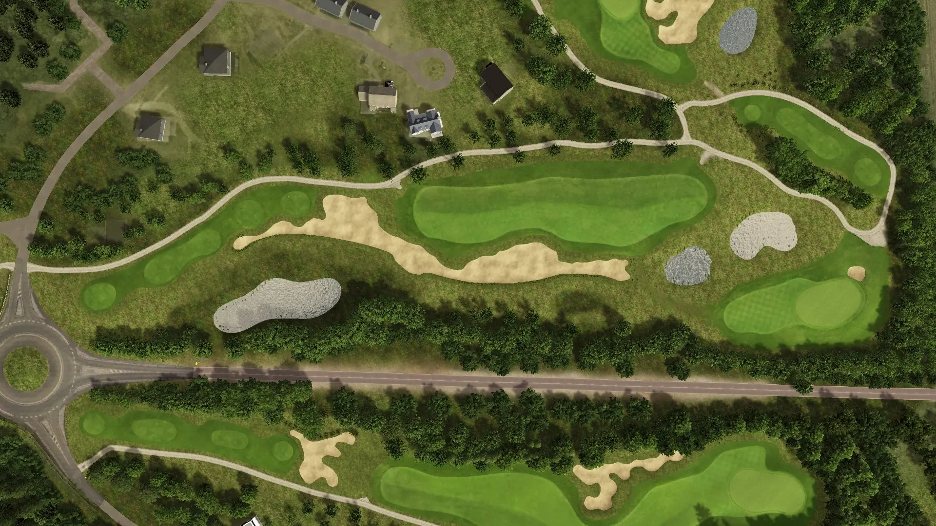 Hole 3 at Lübker Golf Resort Sky & Forest