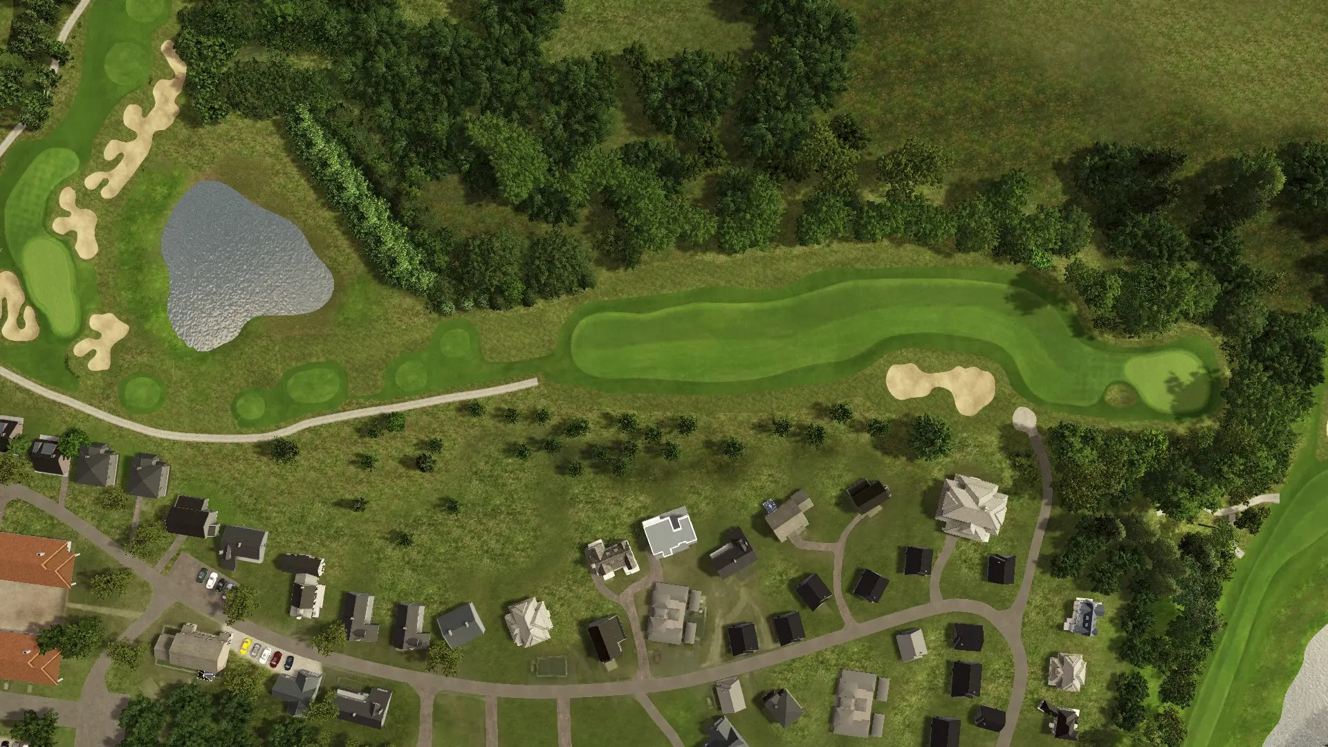 Hole 17 at Lübker Golf Resort Sky & Forest