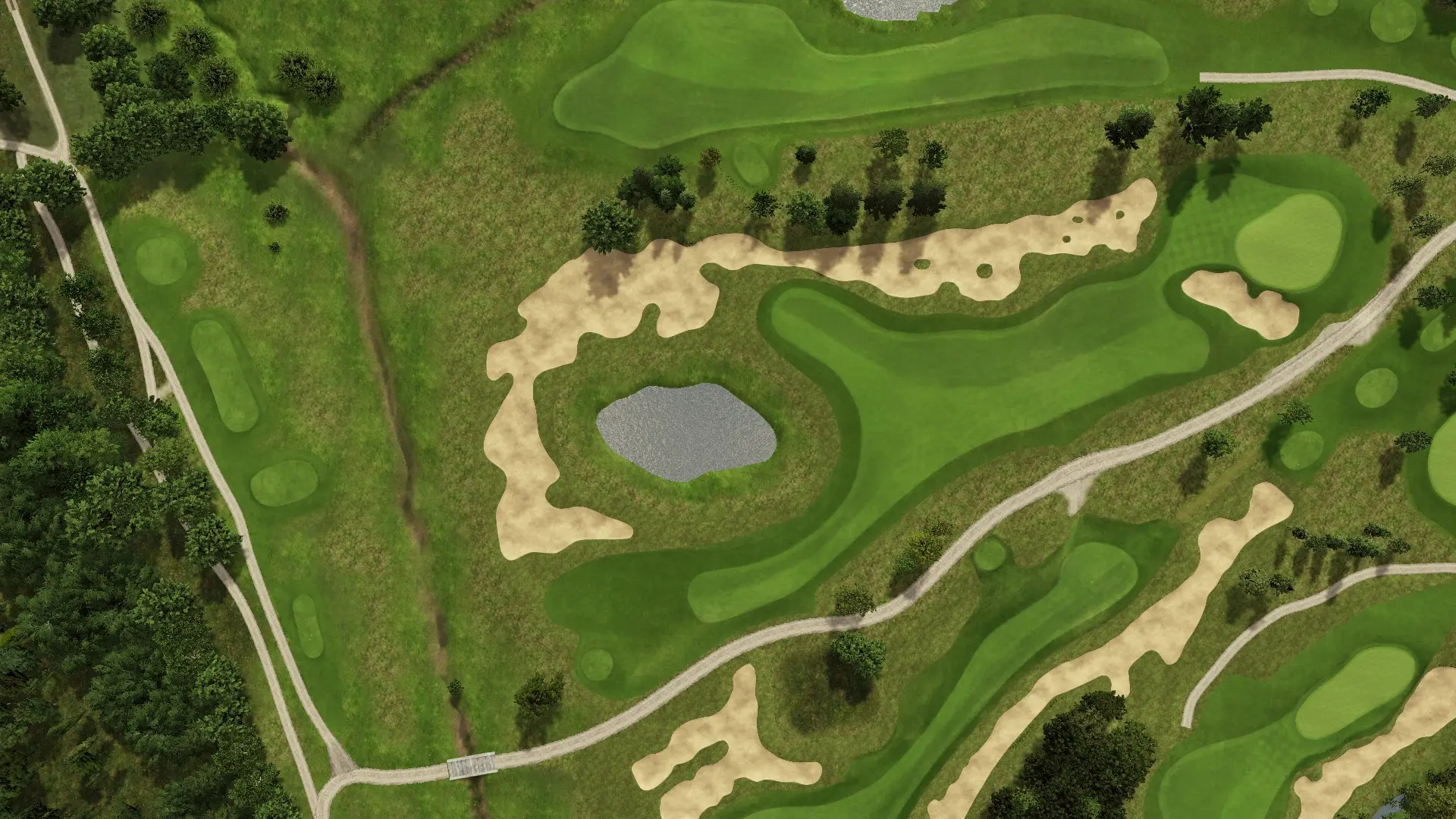 Hole 18 at Lübker Golf Resort Sky & Forest
