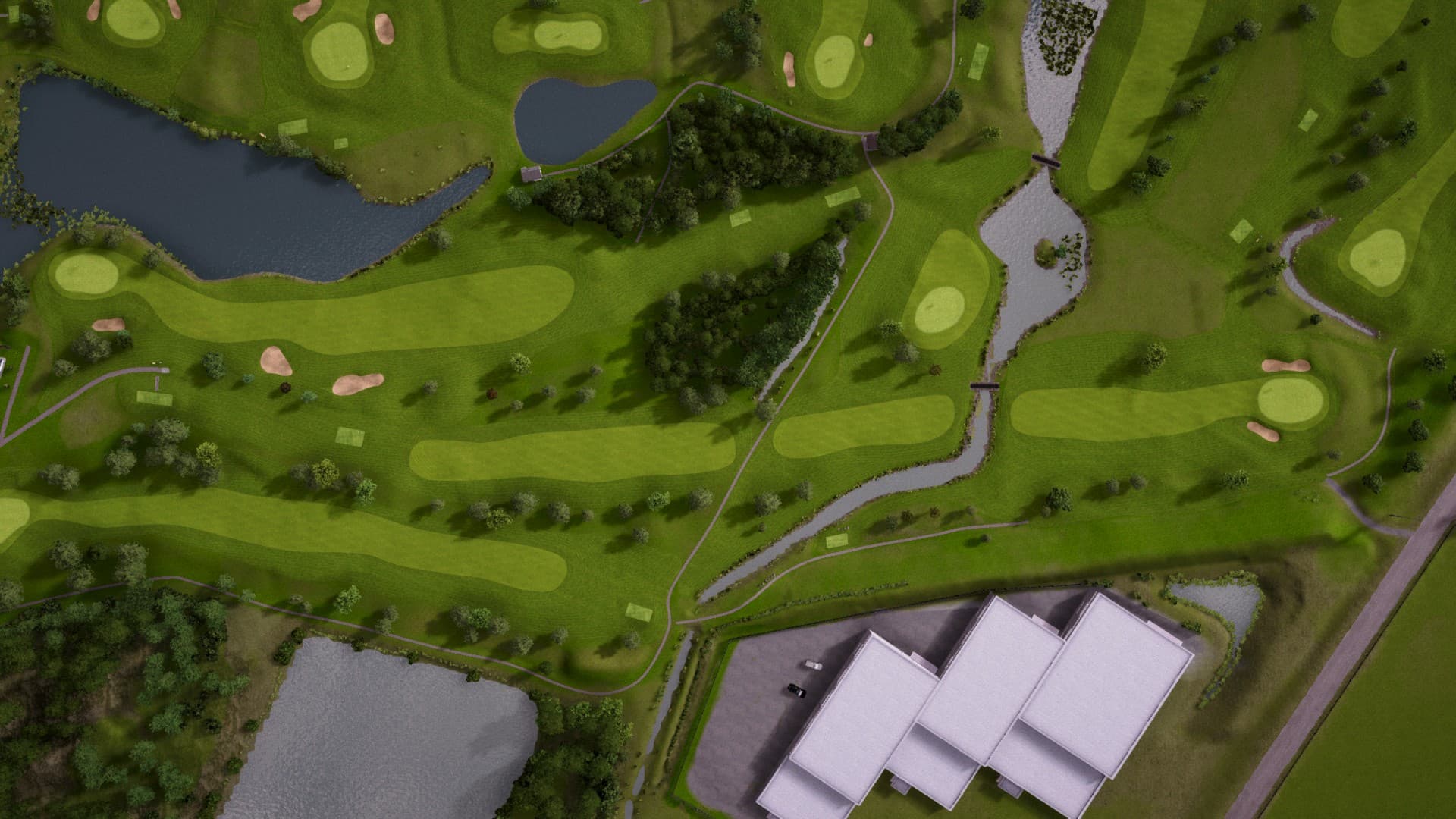 Hole 1 at Lydinge Golfklubb