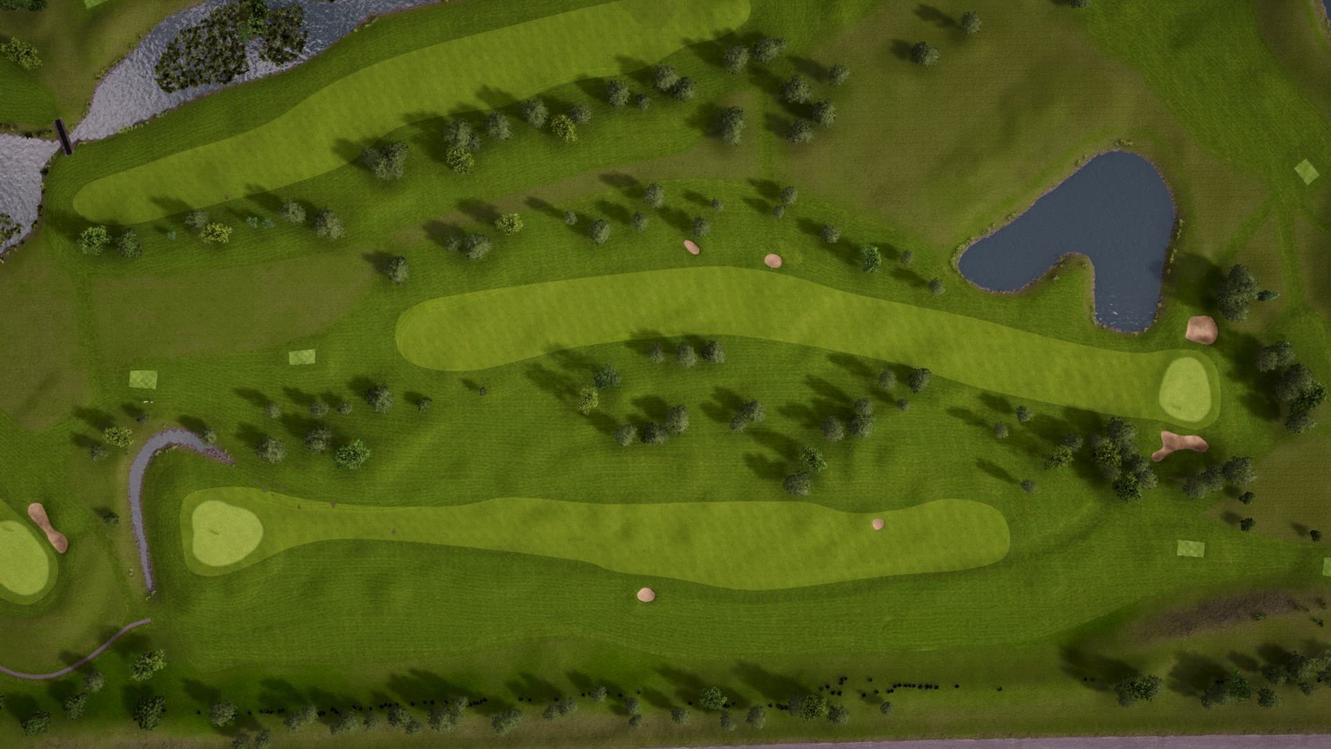Hole 2 at Lydinge Golfklubb