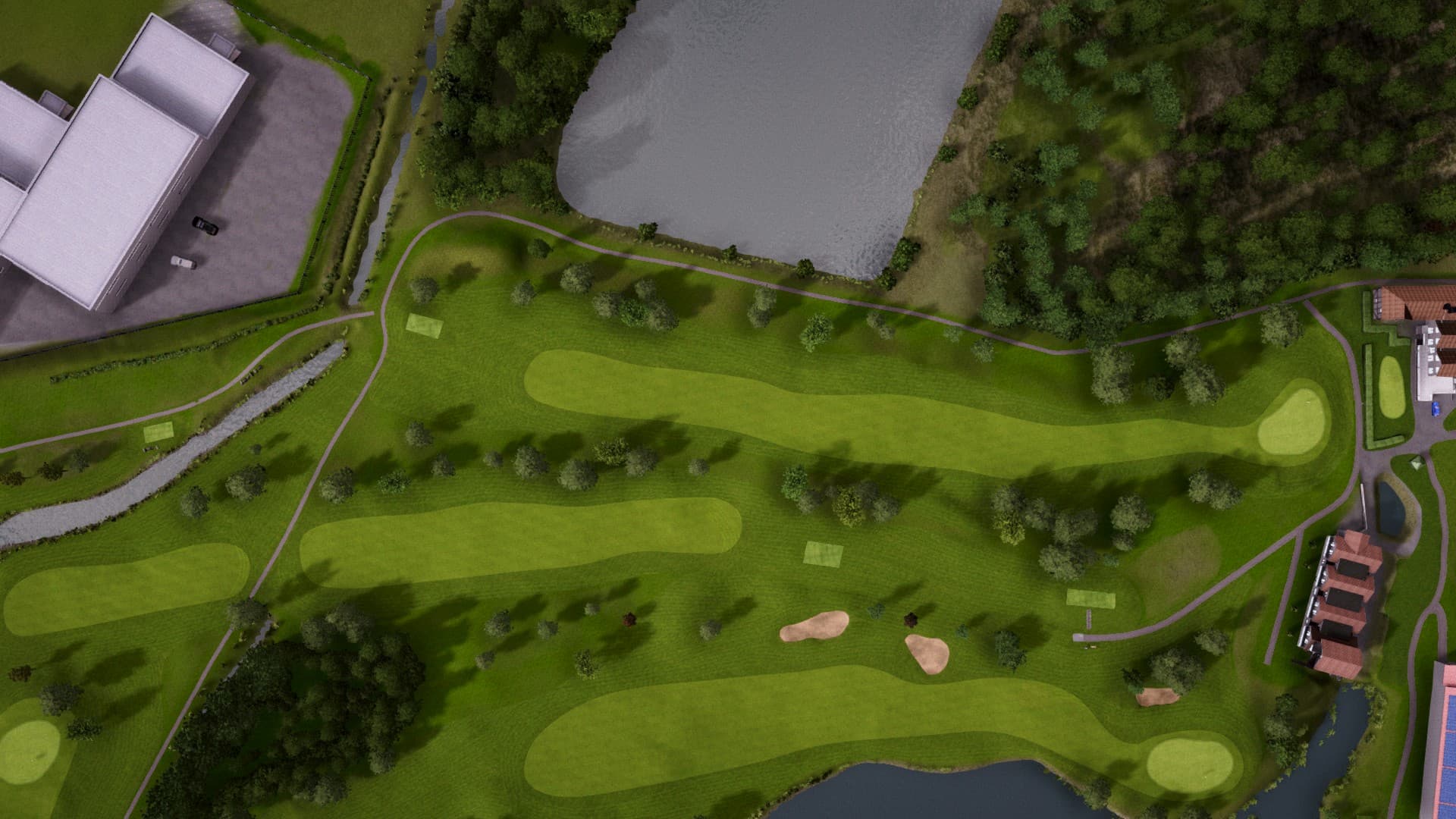 Hole 9 at Lydinge Golfklubb