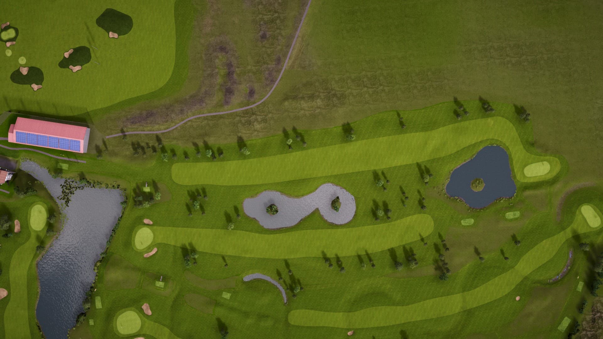 Hole 10 at Lydinge Golfklubb