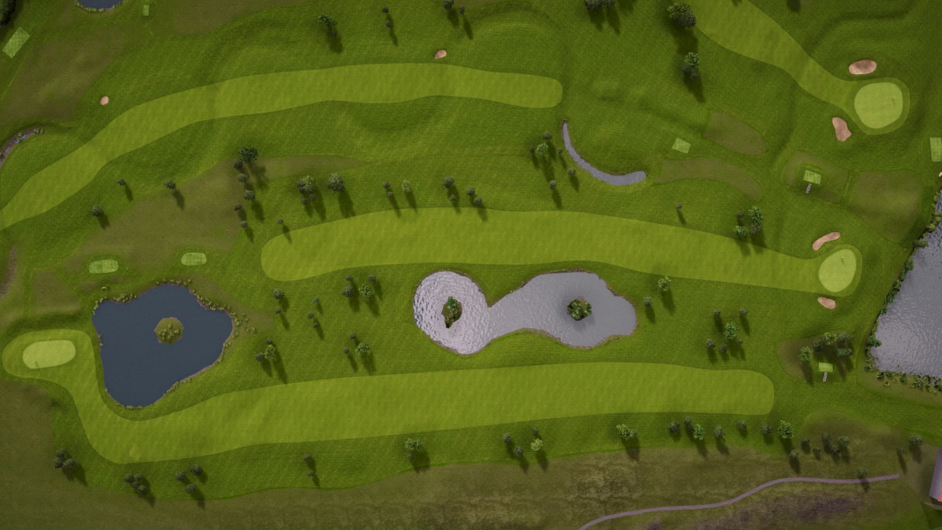 Hole 11 at Lydinge Golfklubb