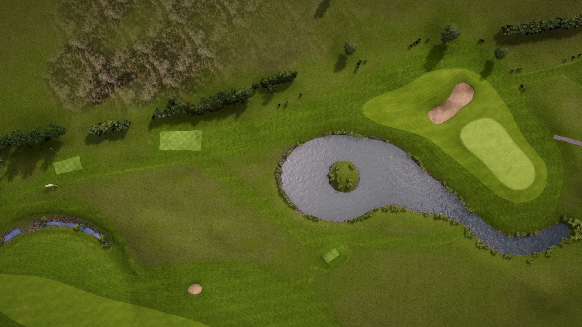 Hole 13 at Lydinge Golfklubb