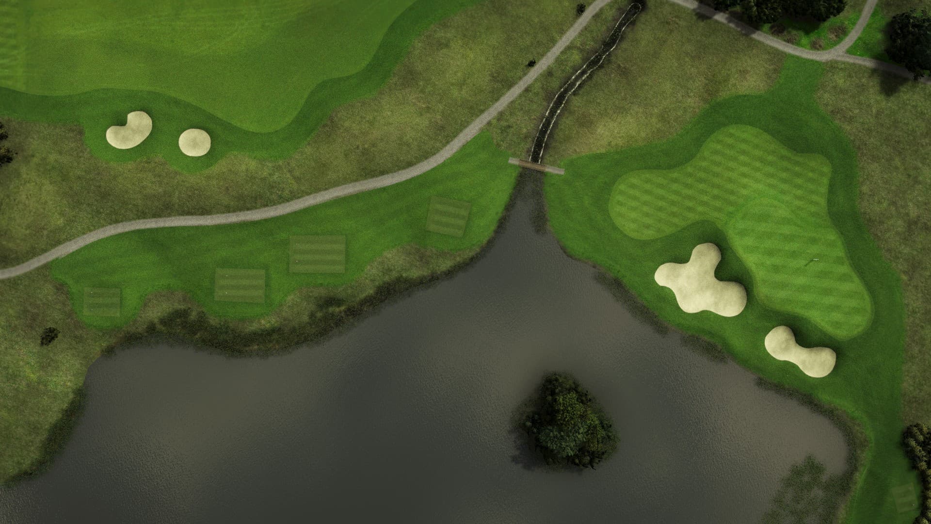Hole 2 at Machynys GC - Monk's Island