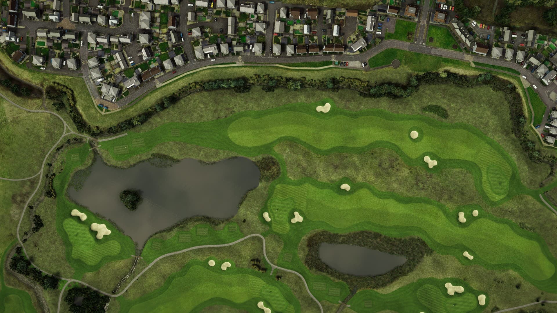 Hole 3 at Machynys GC - Monk's Island