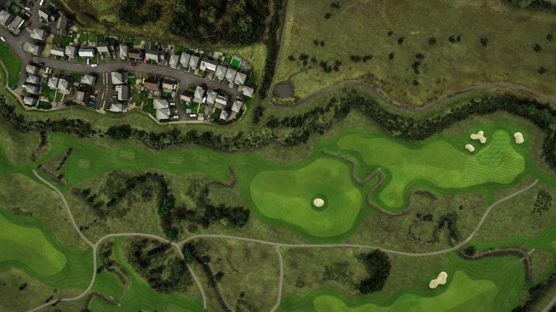 Hole 4 at Machynys GC - Monk's Island