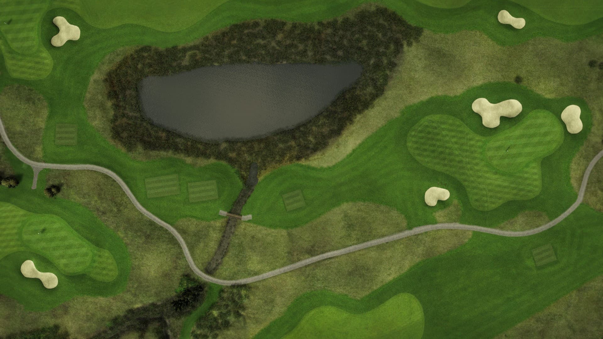 Hole 7 at Machynys GC - Monk's Island