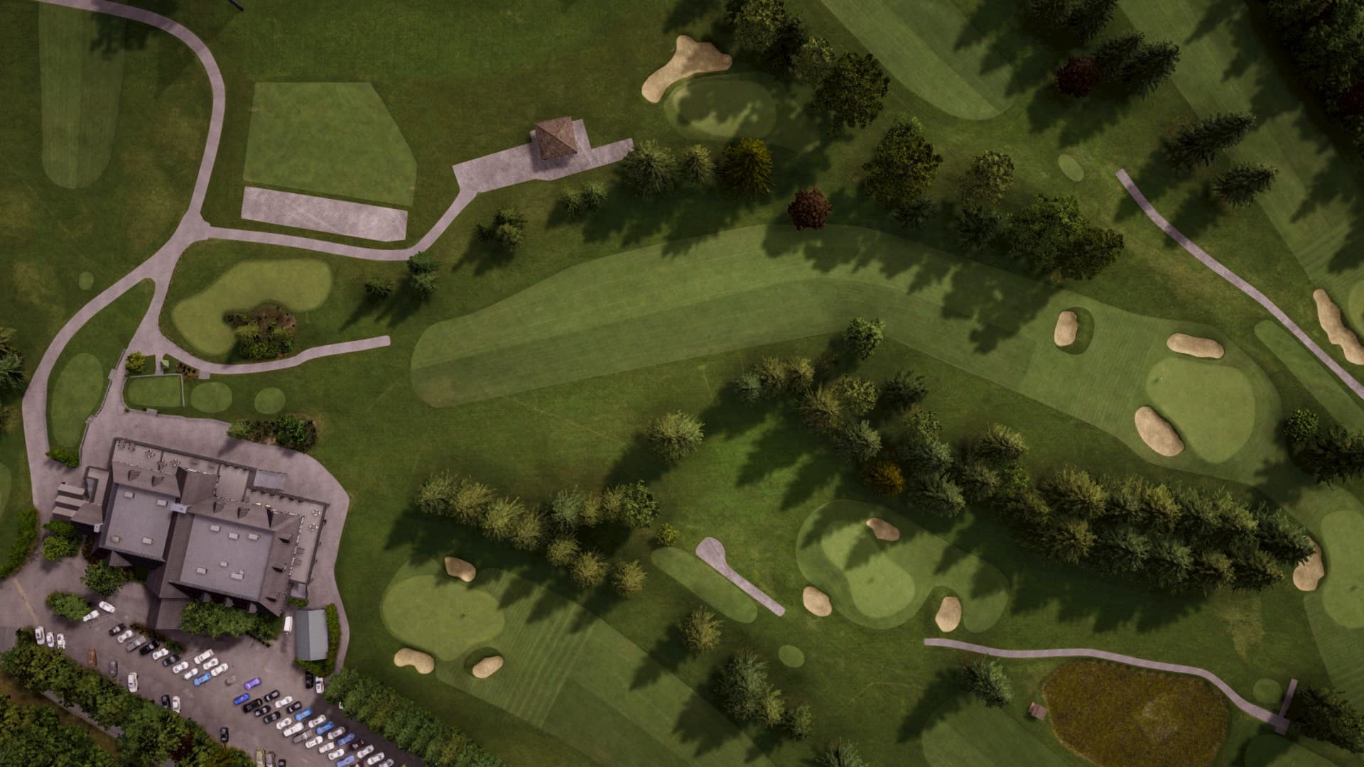 Hole 1 at Marine Drive Golf Club