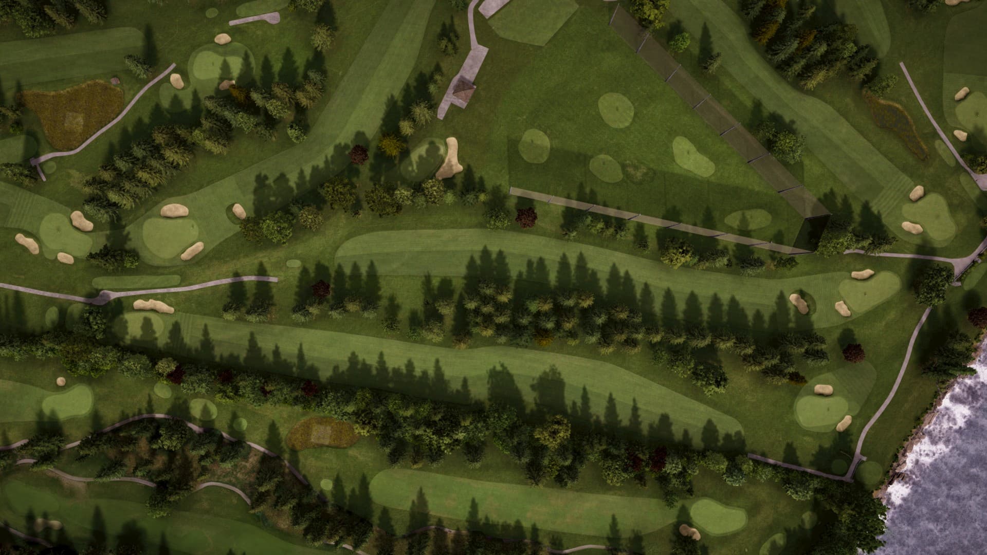 Hole 2 at Marine Drive Golf Club