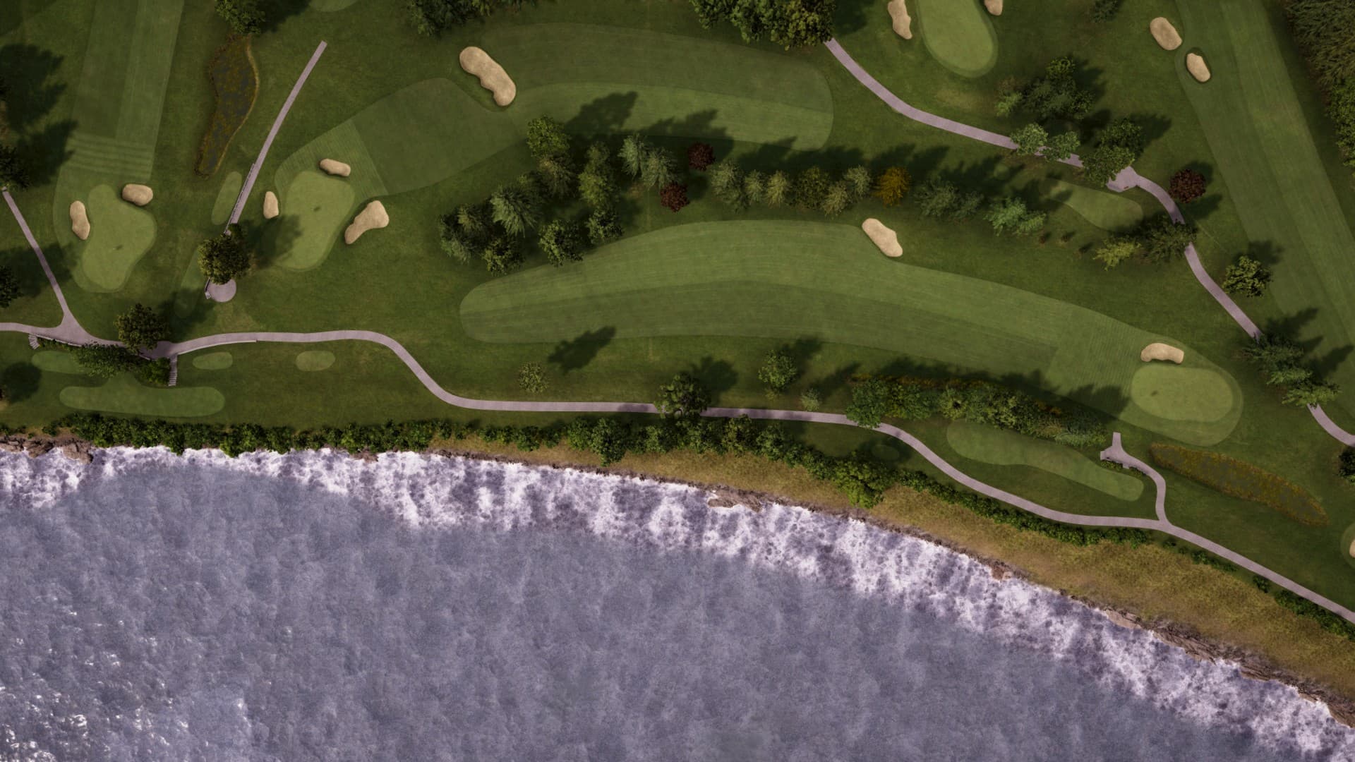 Hole 3 at Marine Drive Golf Club