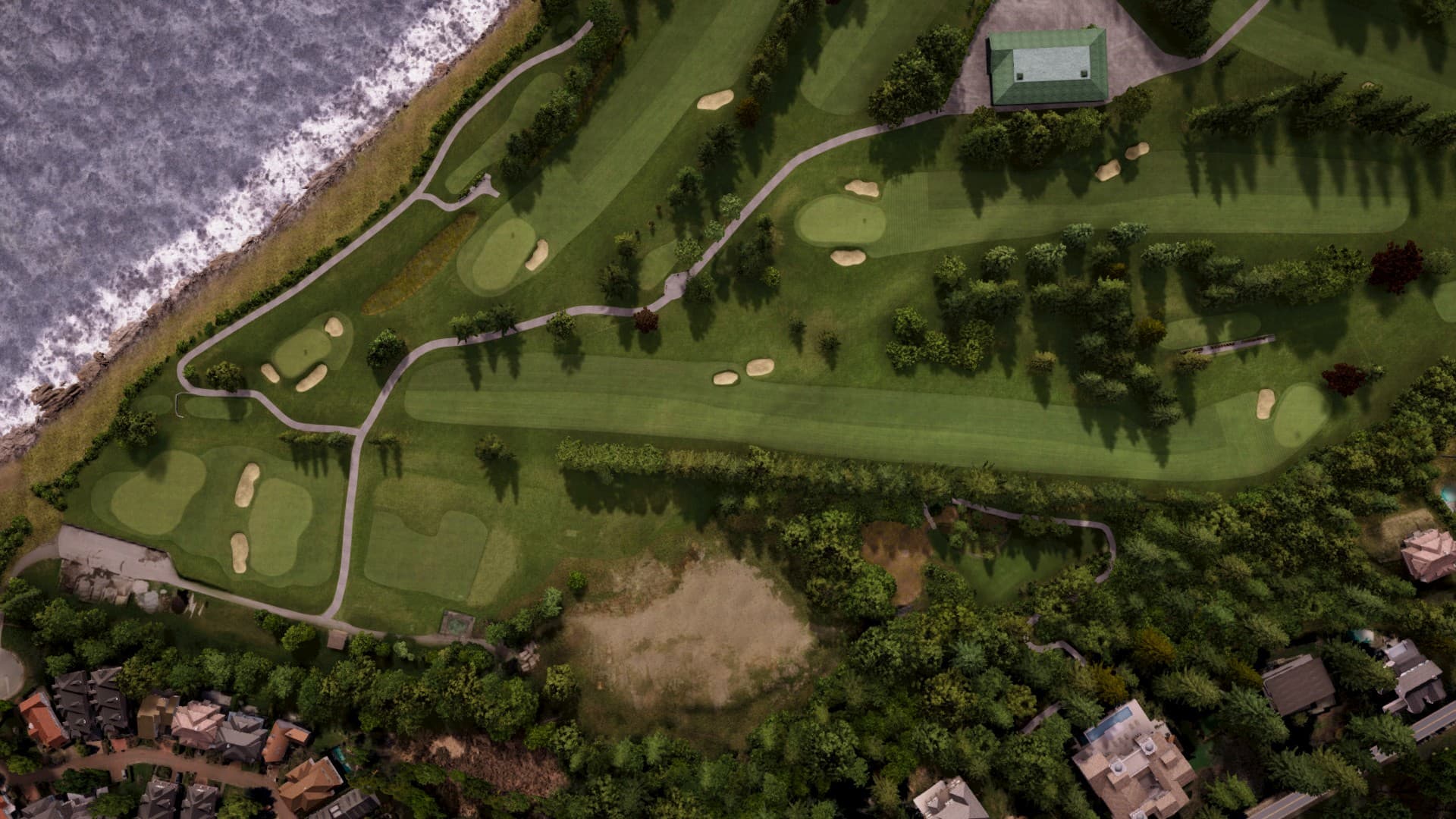 Hole 5 at Marine Drive Golf Club