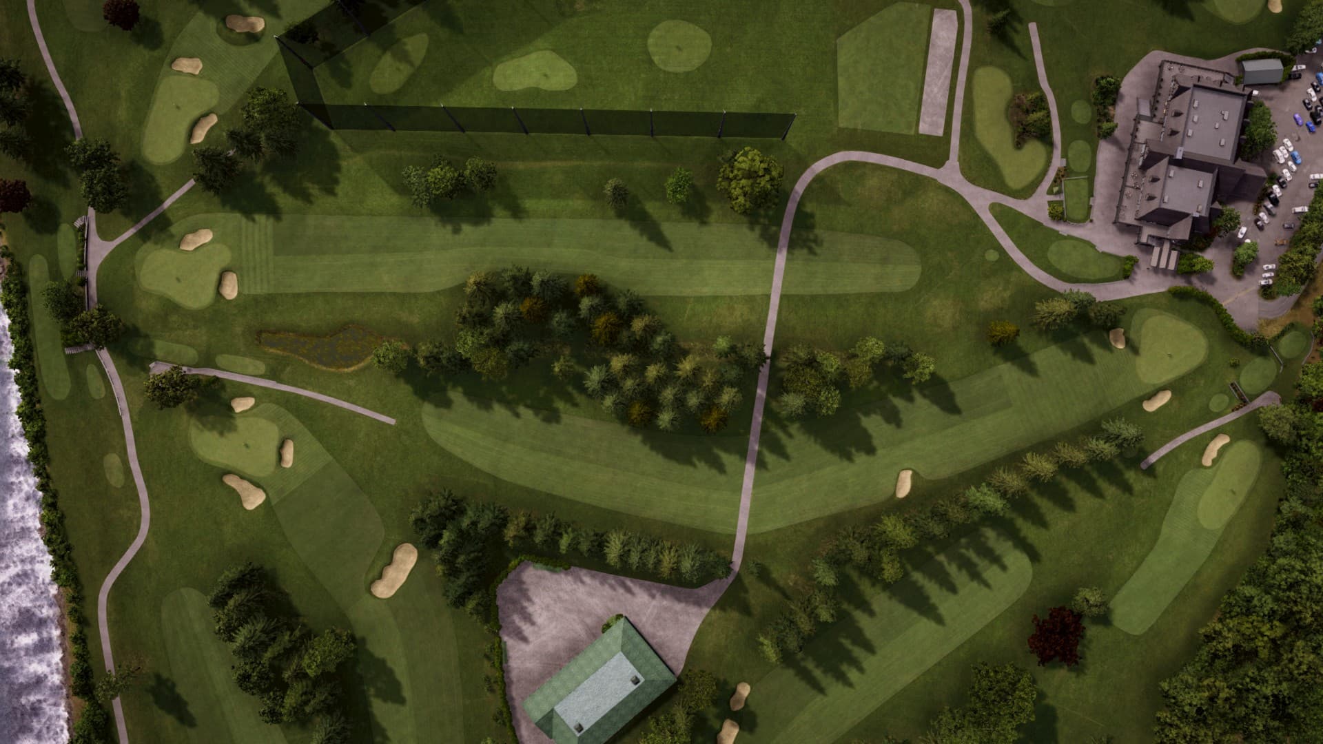 Hole 9 at Marine Drive Golf Club