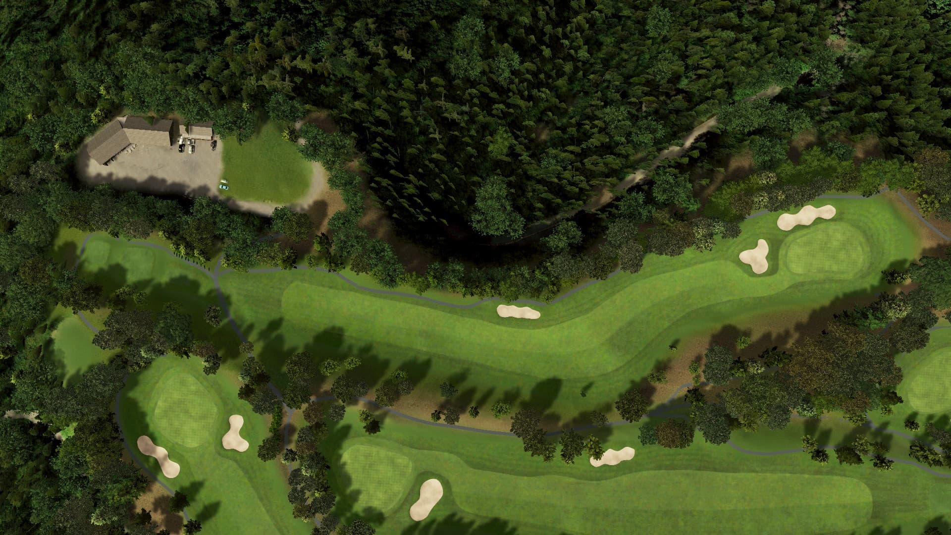 Hole 8 at Matsumoto Asama Country Club