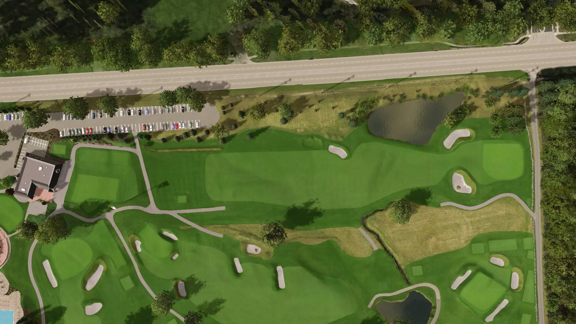 Hole 1 at Meadowbrook Country Club