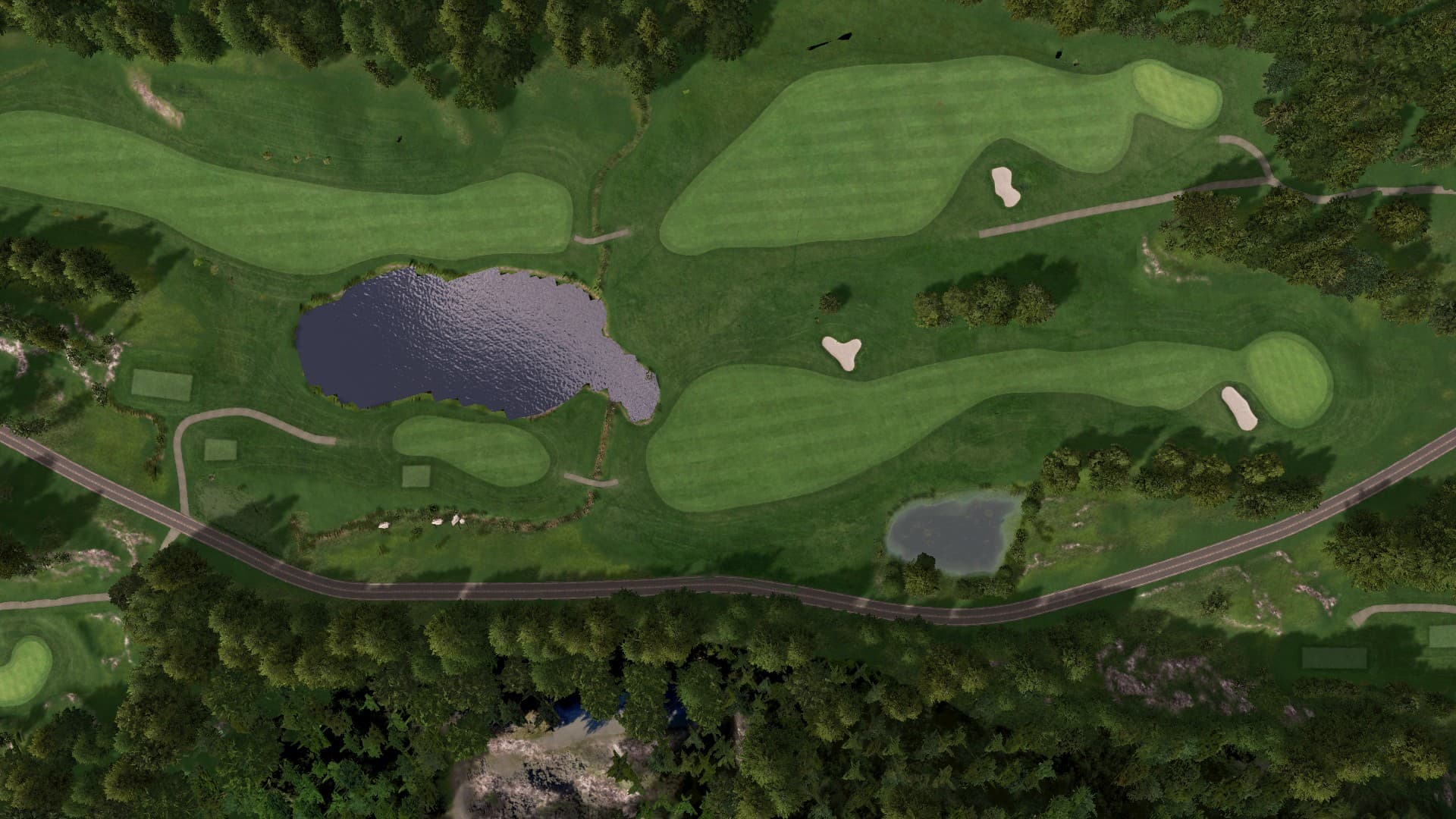 Hole 2 at Meland Golf Club