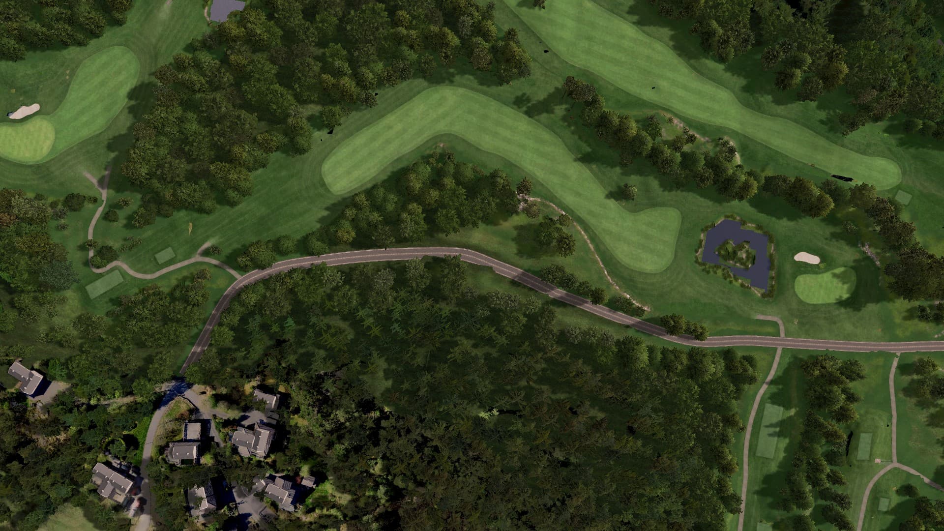 Hole 5 at Meland Golf Club