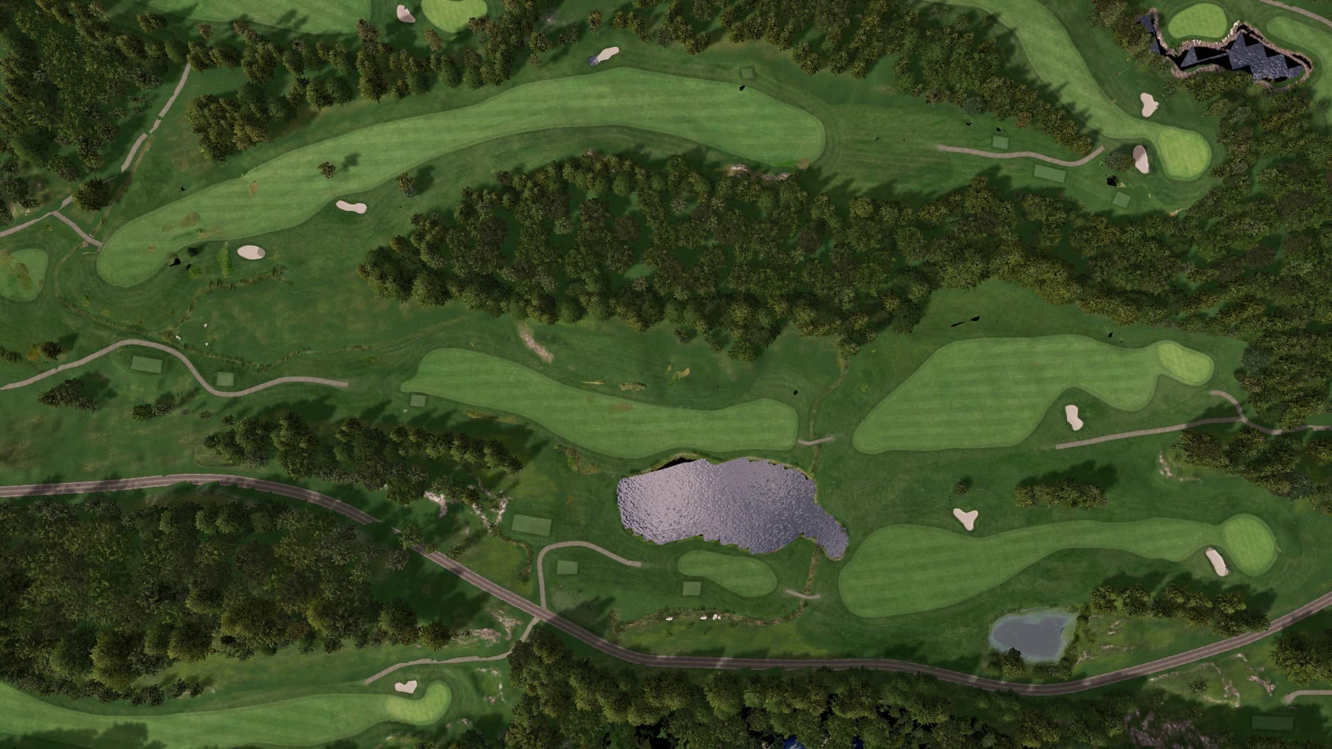 Hole 10 at Meland Golf Club