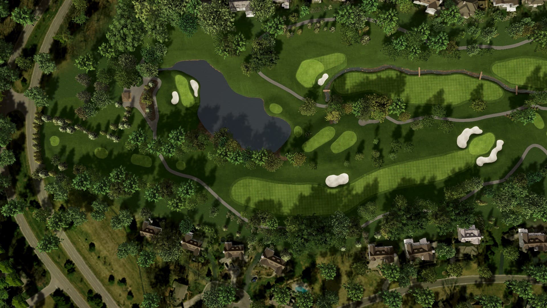 Hole 13 at Muirfield Village G.C. 2021