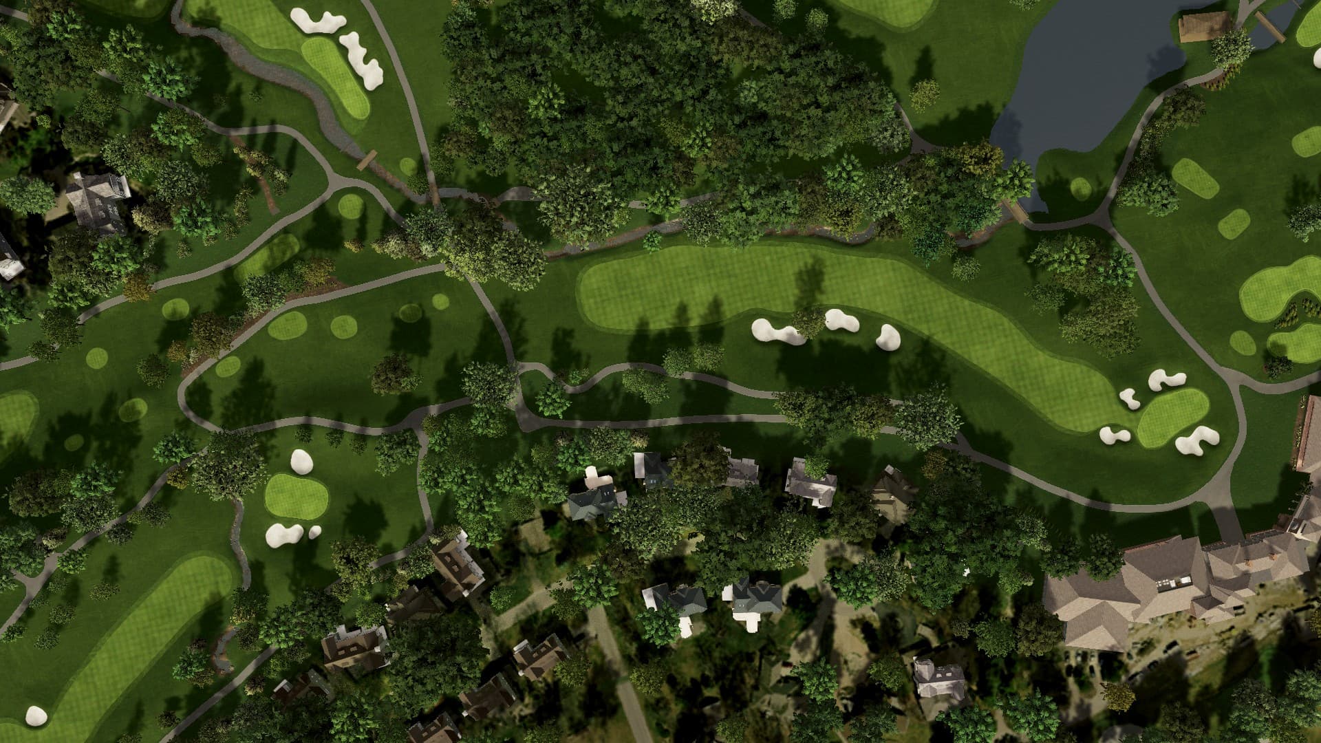 Hole 18 at Muirfield Village G.C. 2021