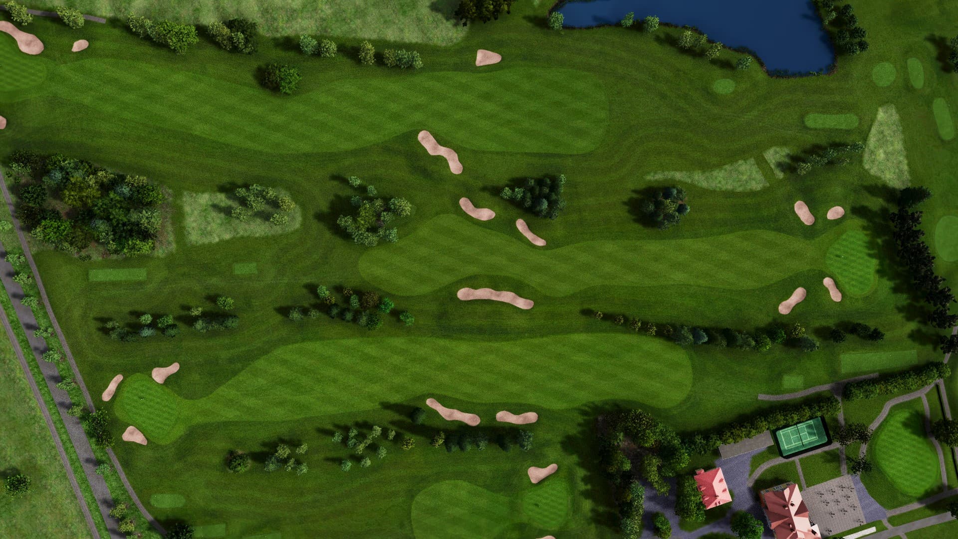 Hole 2 at Nokia River River Course