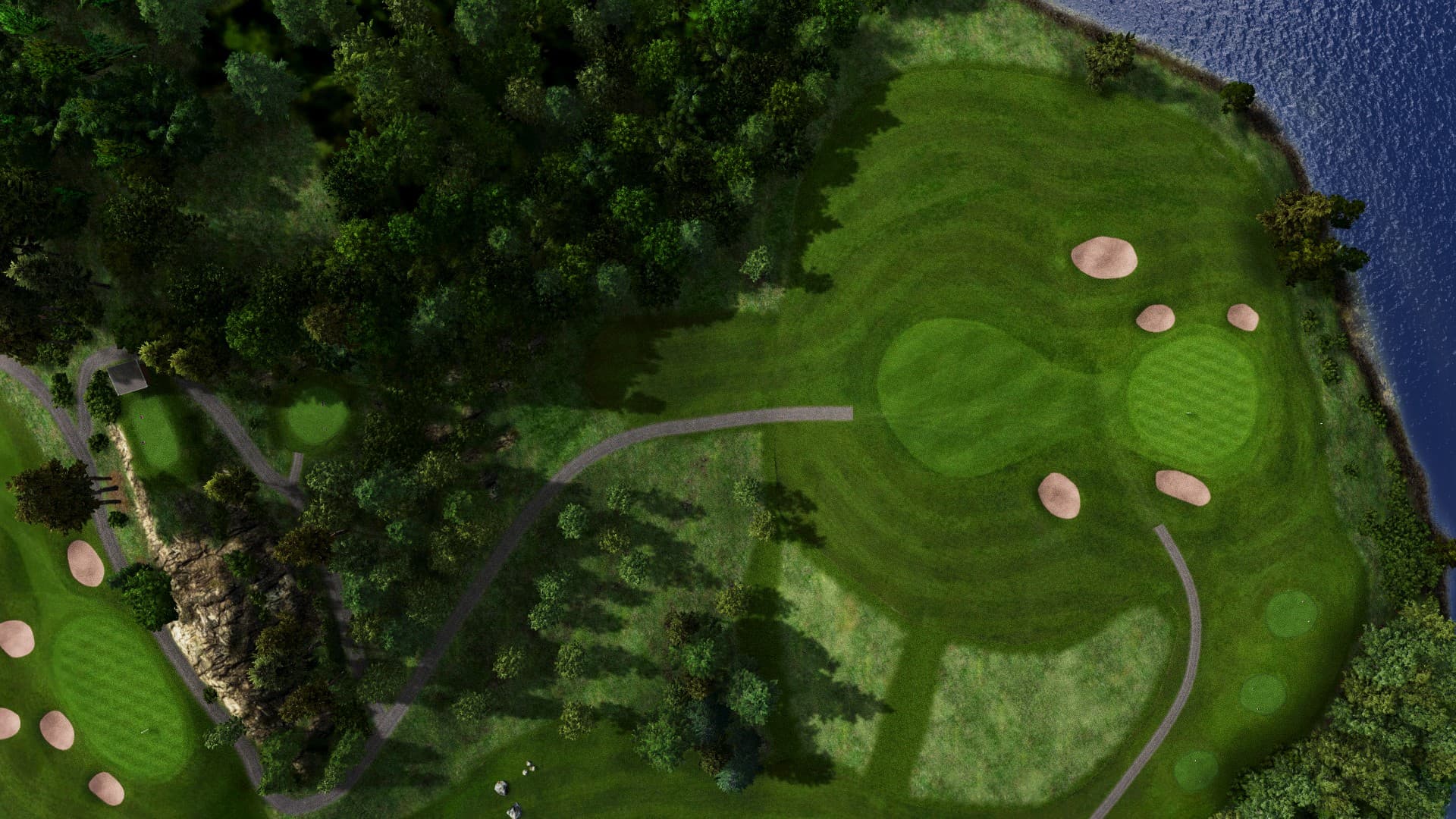 Hole 5 at Nokia River River Course