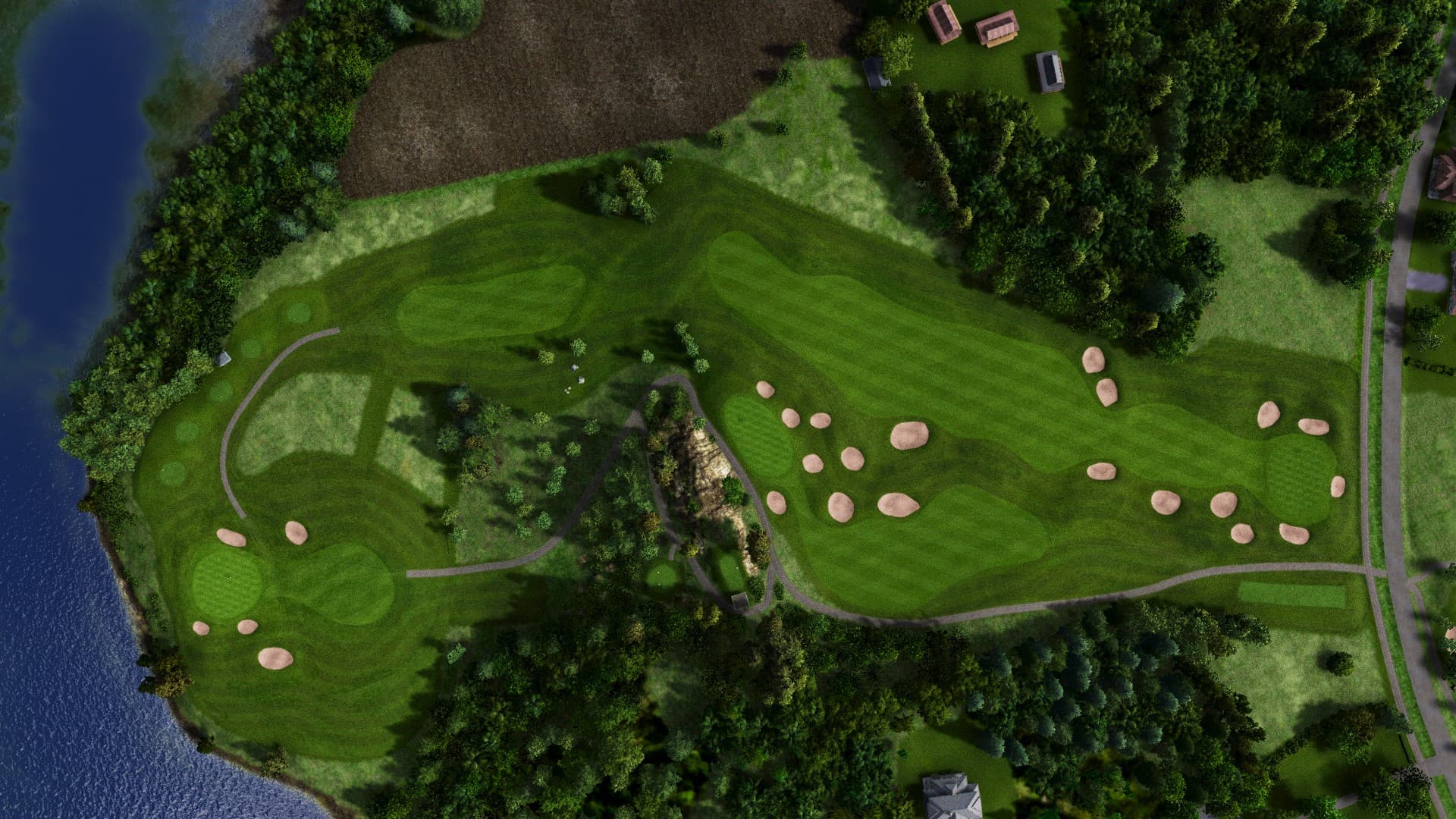 Hole 6 at Nokia River River Course
