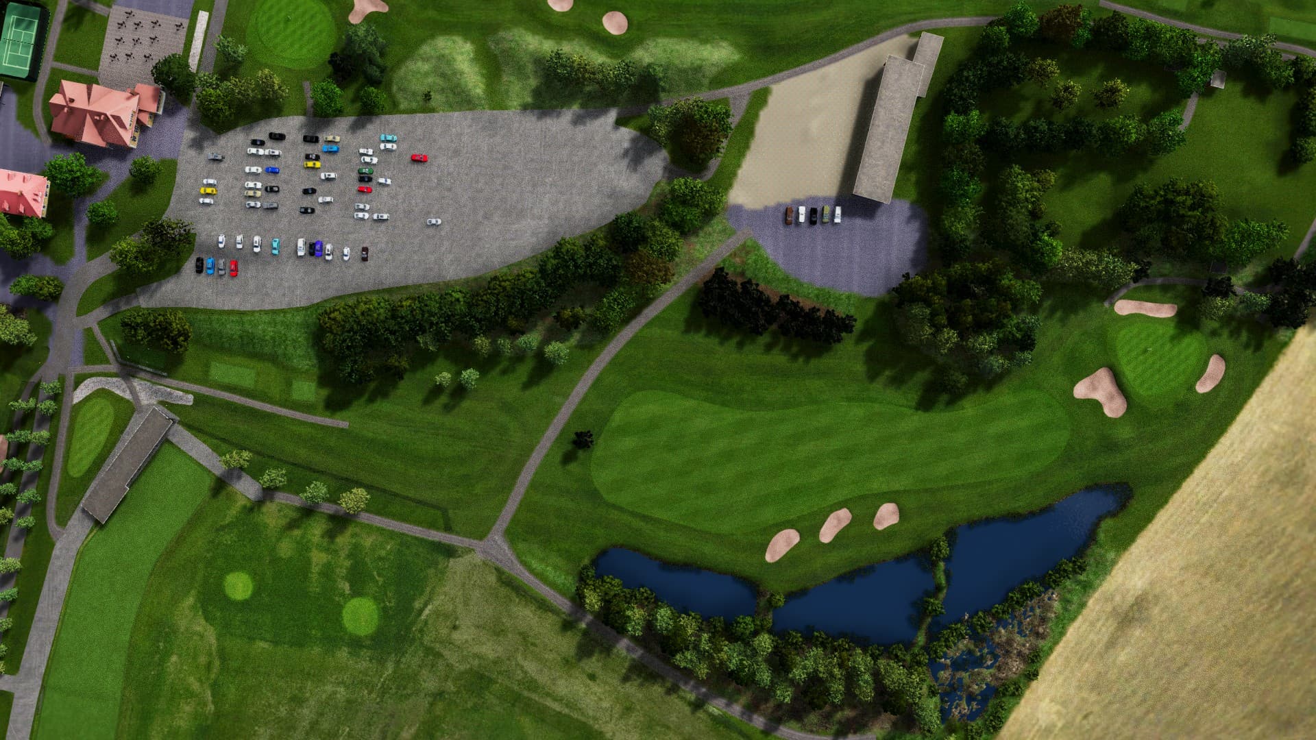 Hole 8 at Nokia River River Course